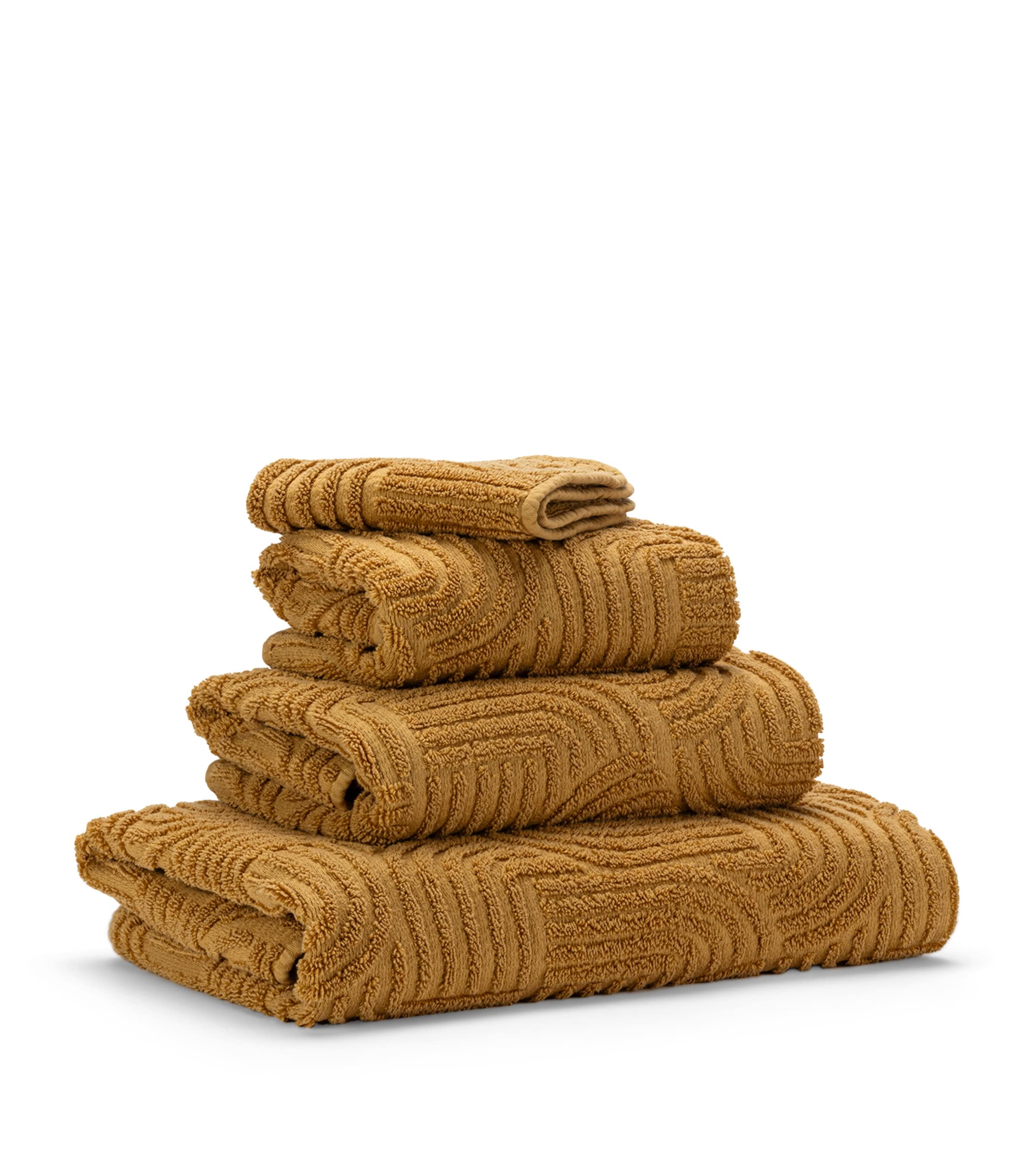 Egyptian Cotton Olly Face Cloth (30cm x 30cm) 840 GOLD Image 2