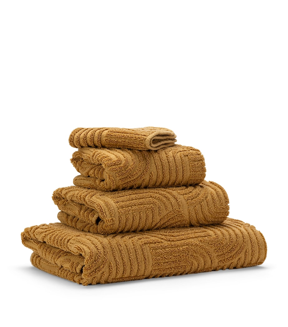 Egyptian Cotton Olly Face Cloth (30cm x 30cm) 840 GOLD Image 2