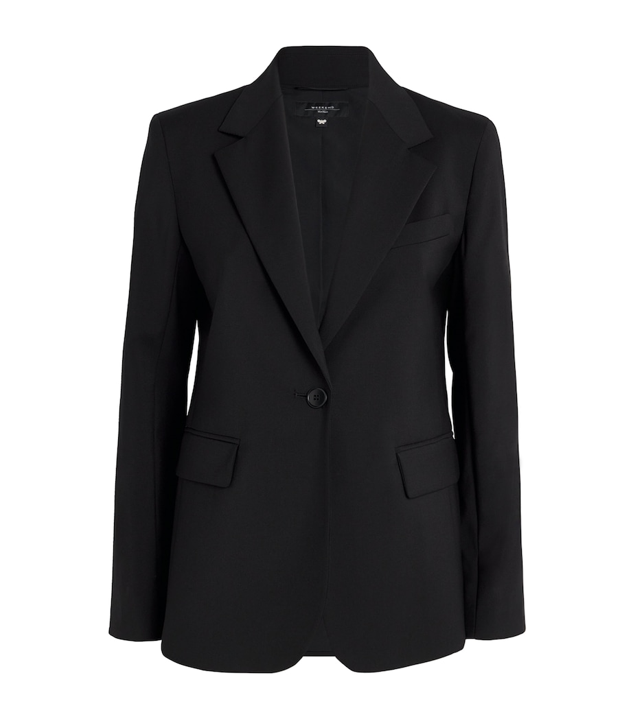 Virgin Wool Blazer BLACK Image 1