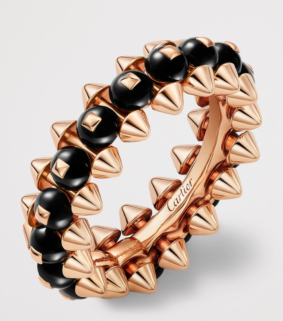 Cartier Rose Gold and Onyx Clash de Cartier Ring Rose Gold Image 4