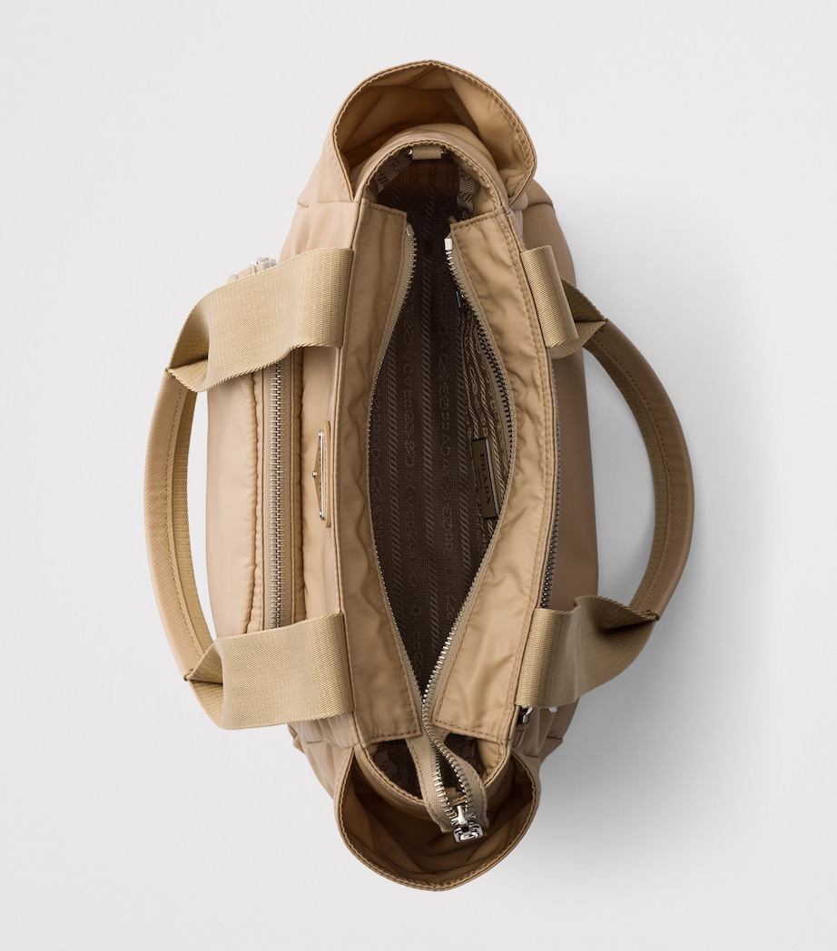 Prada Re-Nylon Tote Bag Brown Image 6