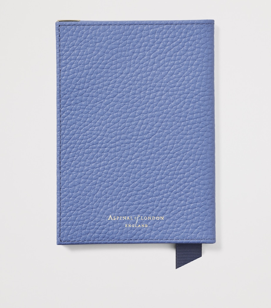 Leather Passport Cover CAPRI BLUE Image 2