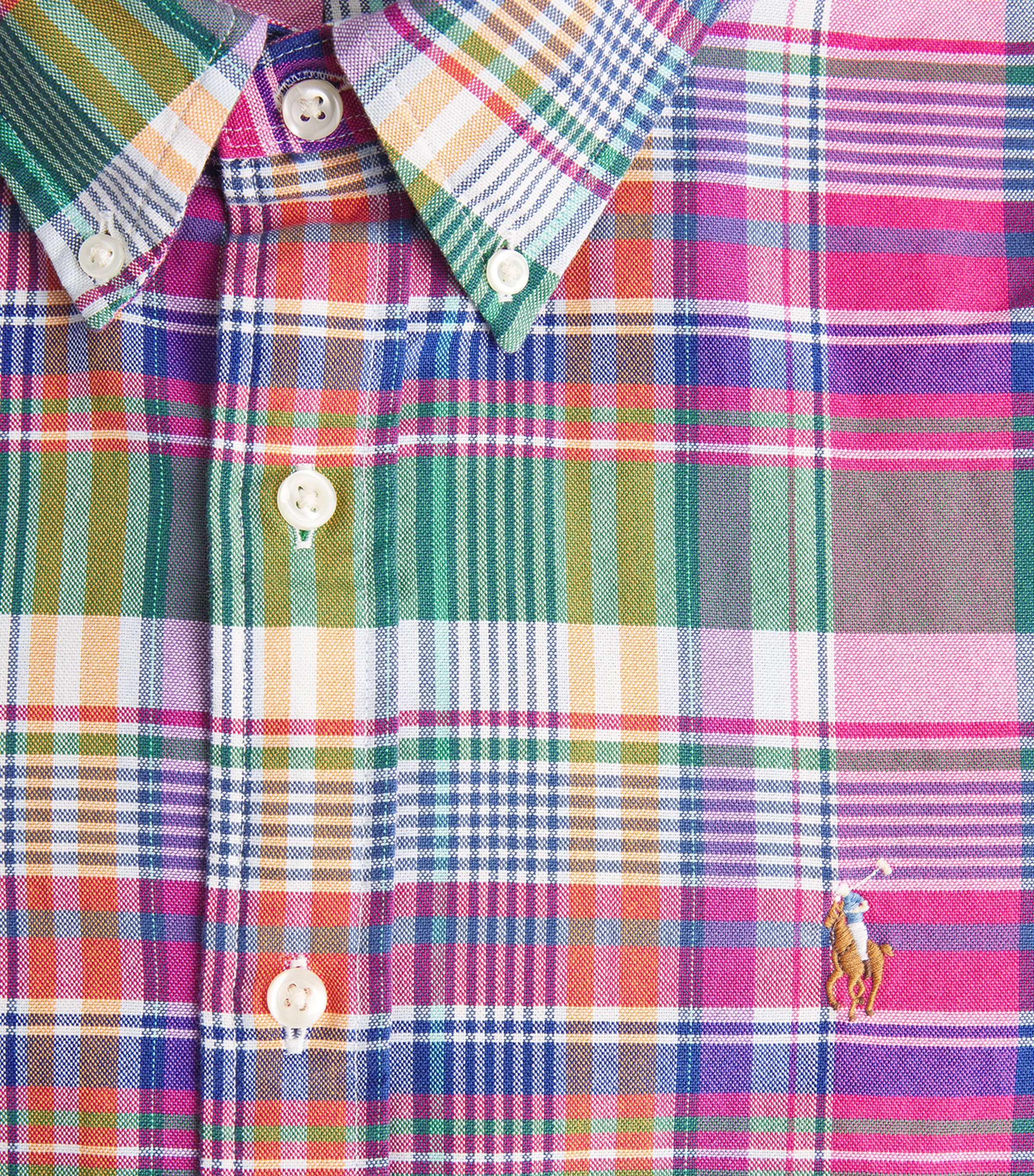 Polo Ralph Lauren Multi Cotton Check Oxford Shirt | Harrods US