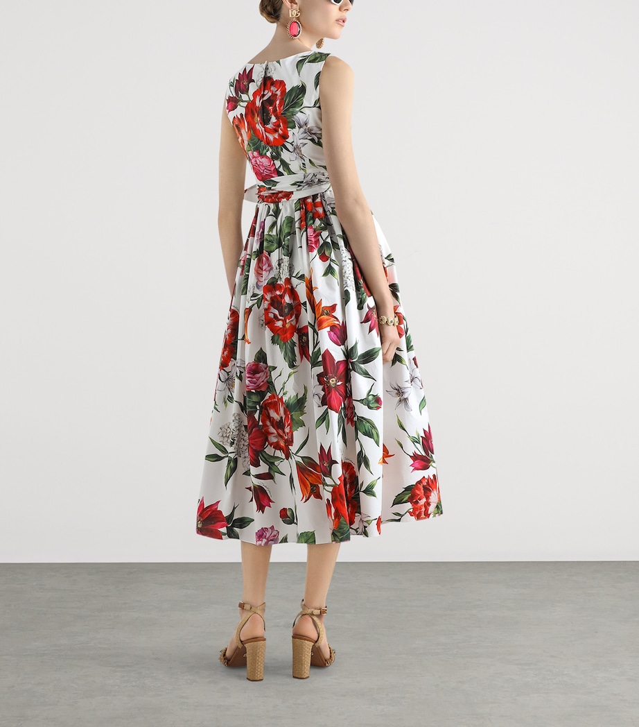 Cotton Floral Print Midi Dress HA5PB-ANEMONI Image 3