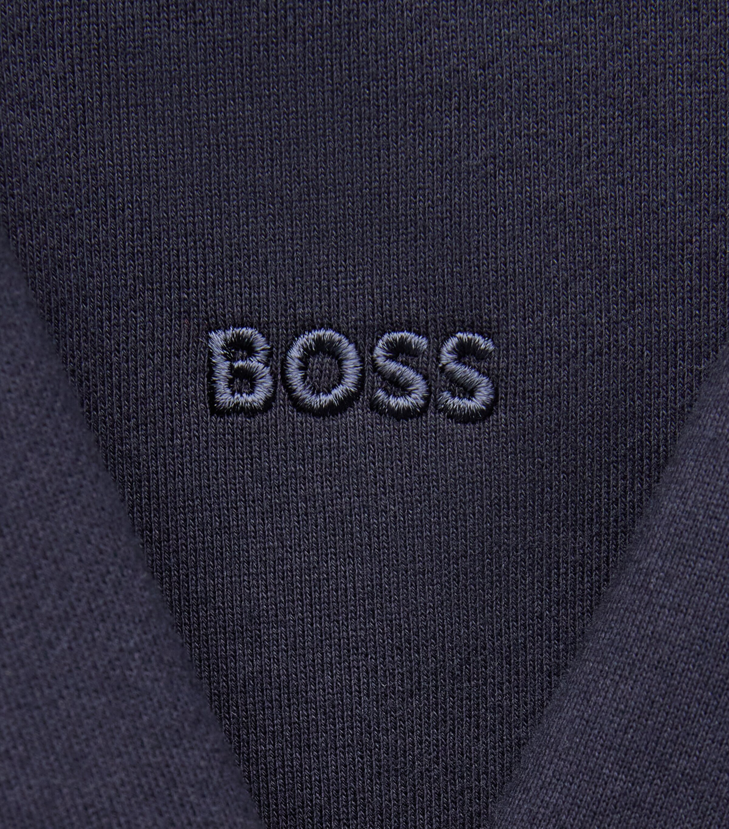 BOSS Mens Cotton Sharpe Sweatshirt Dark Blue Image 6