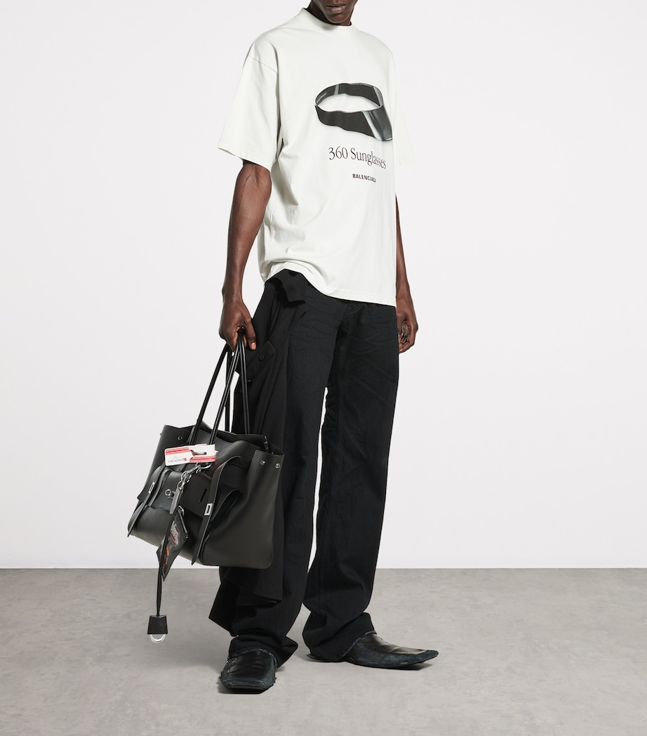 Balenciaga Mens Cotton 360 Sunglasses T-Shirt Image 3