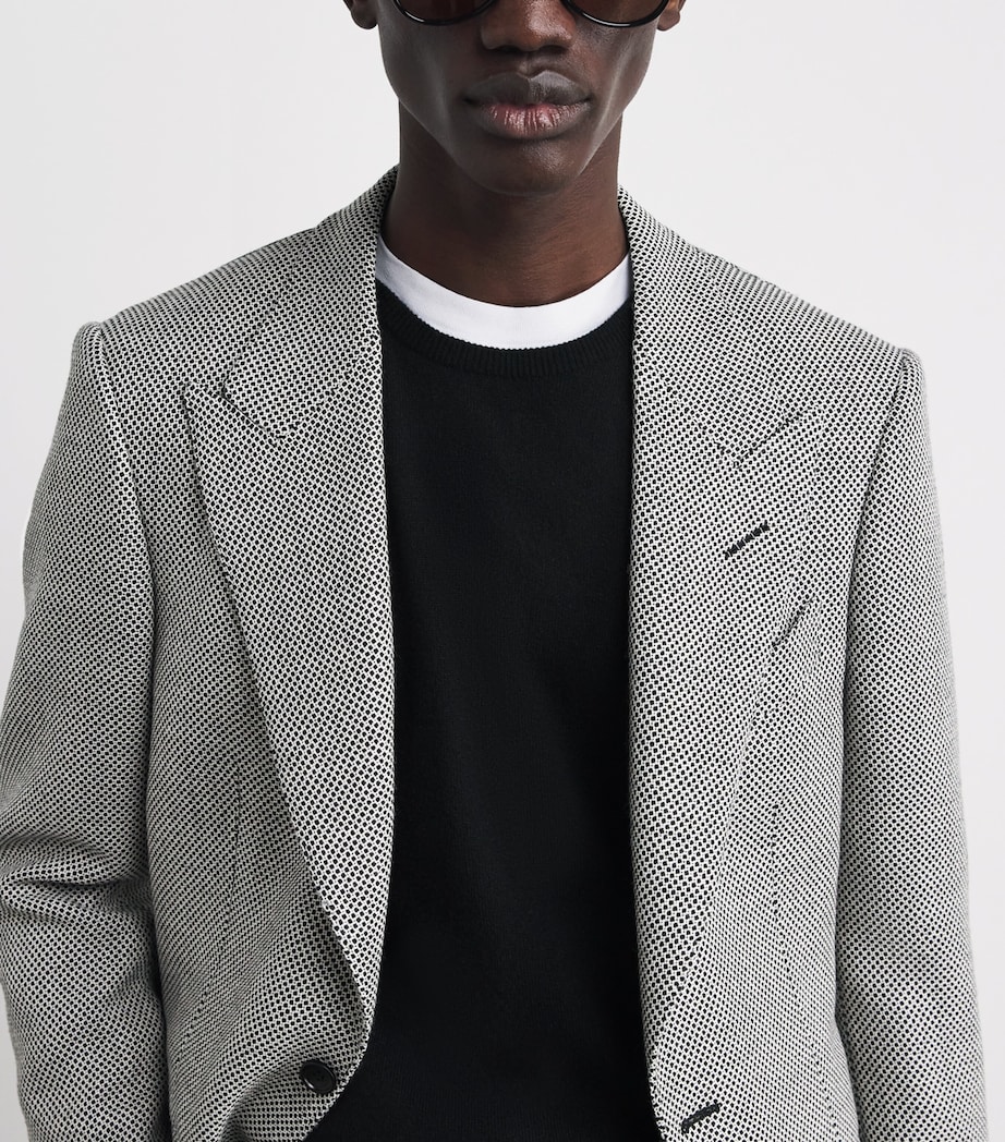 Wool Birds-Eye Weave Shelton Blazer WNH Image 6