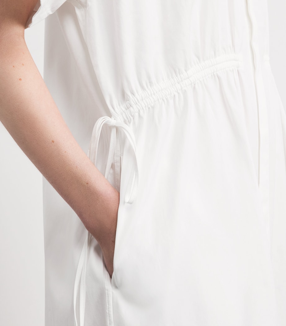 Polo Ralph Lauren Womens Cotton Polo Pony Midi Shirt Dress White Image 3