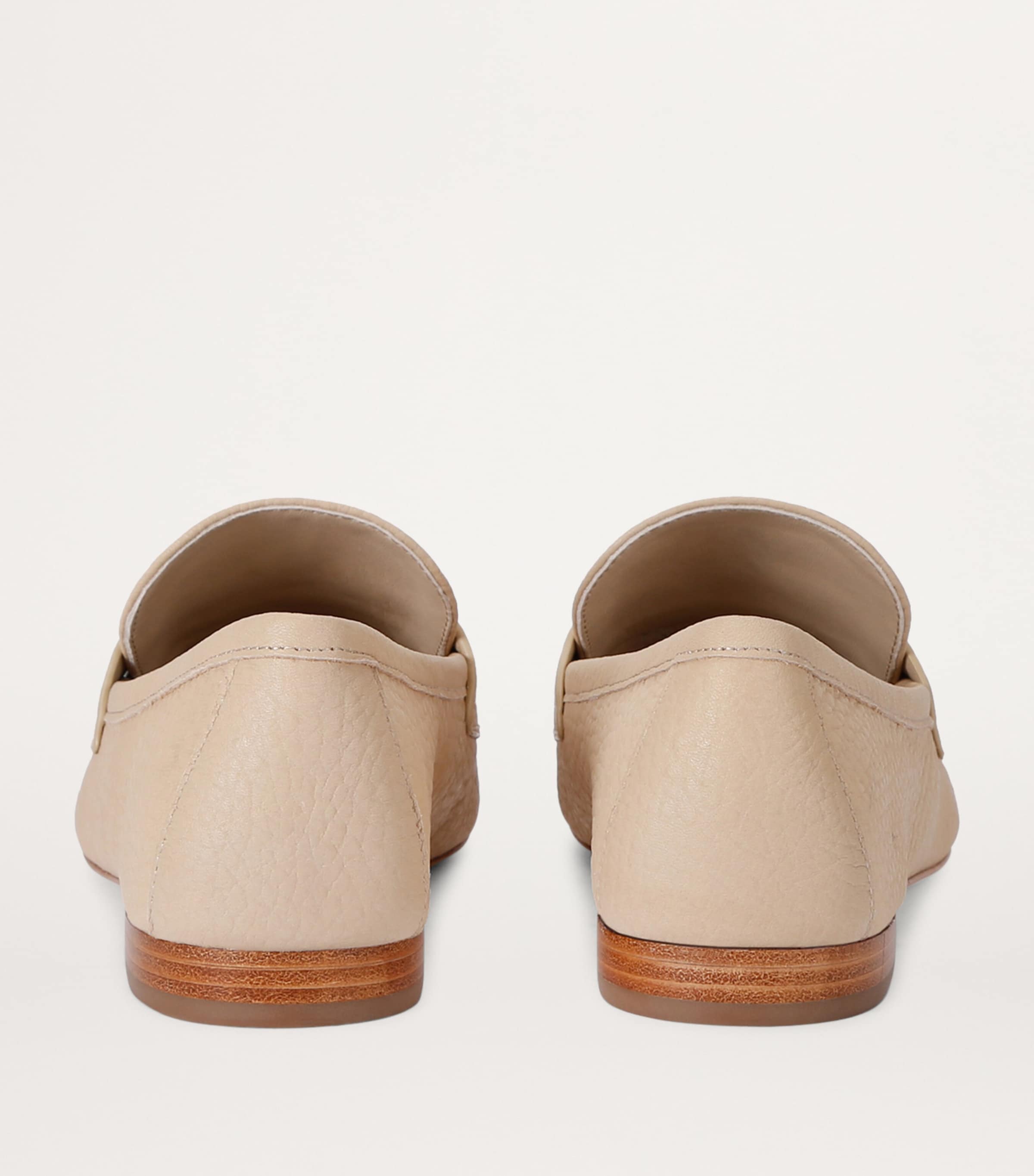 Leather Eleanor Loafers BONE Image 2