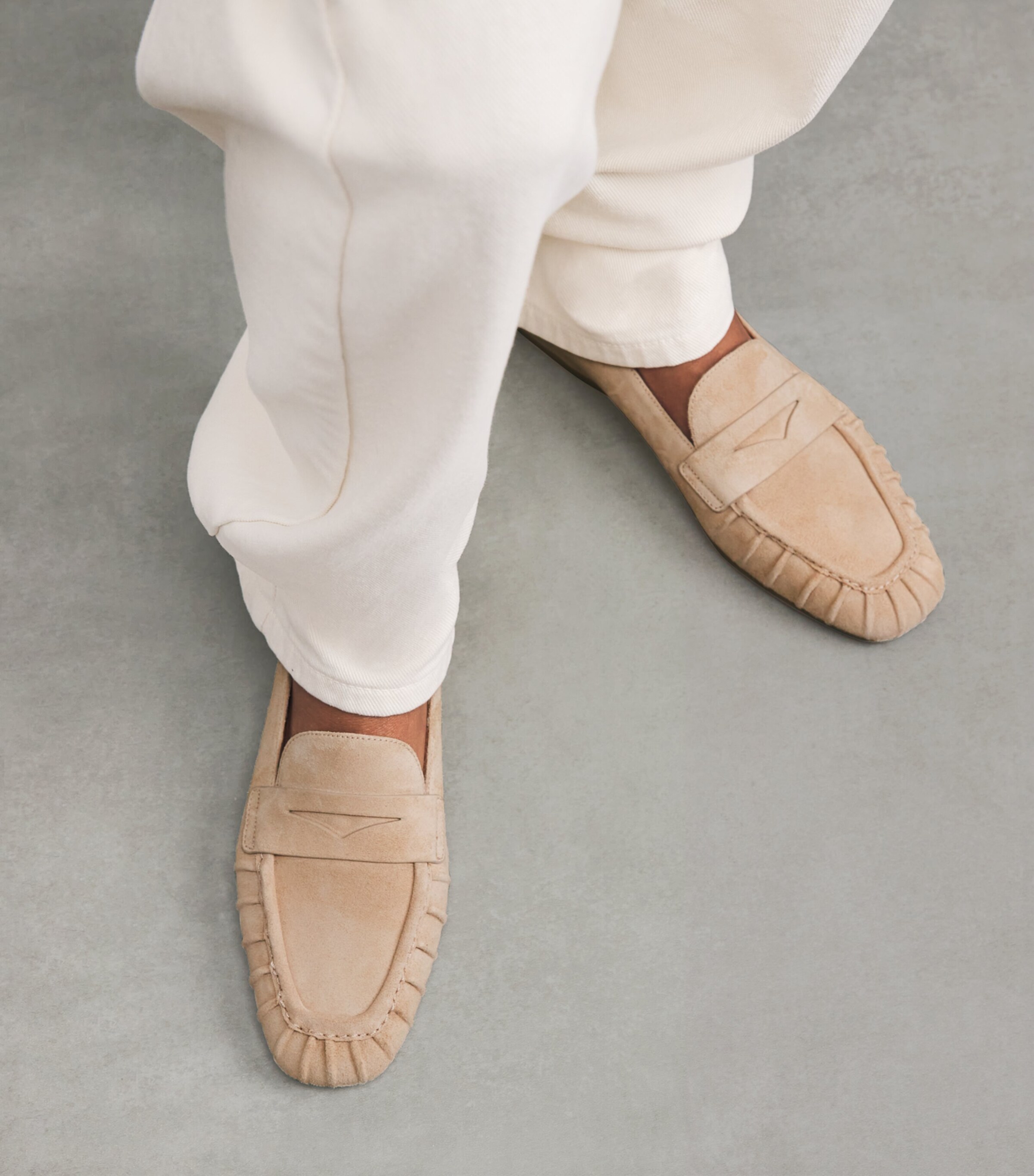 Suede Brooks Loafers BEIGE Image 2