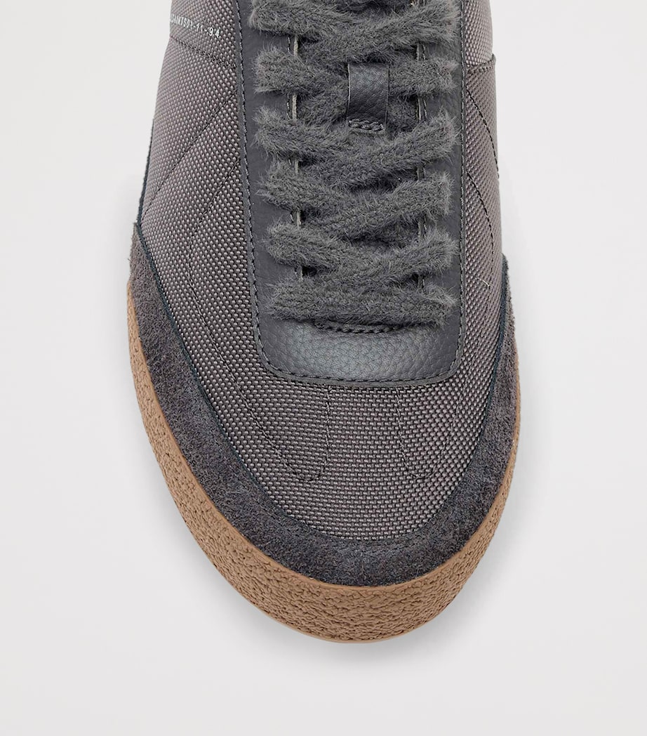 Leather Harri Low-Top Sneakers CHARCOAL GREY/GUM Image 4