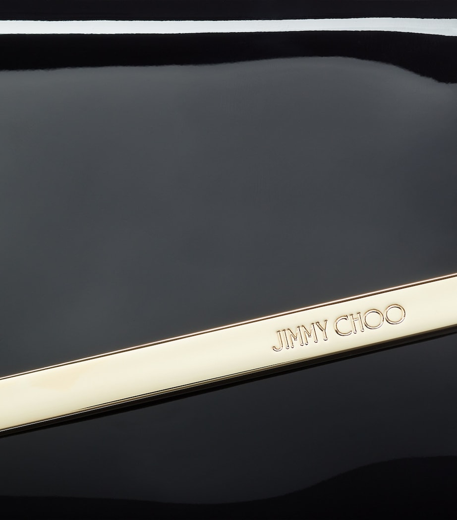 Patent Emmie Clutch Bag BLACK/LIGHT GOLD Image 4