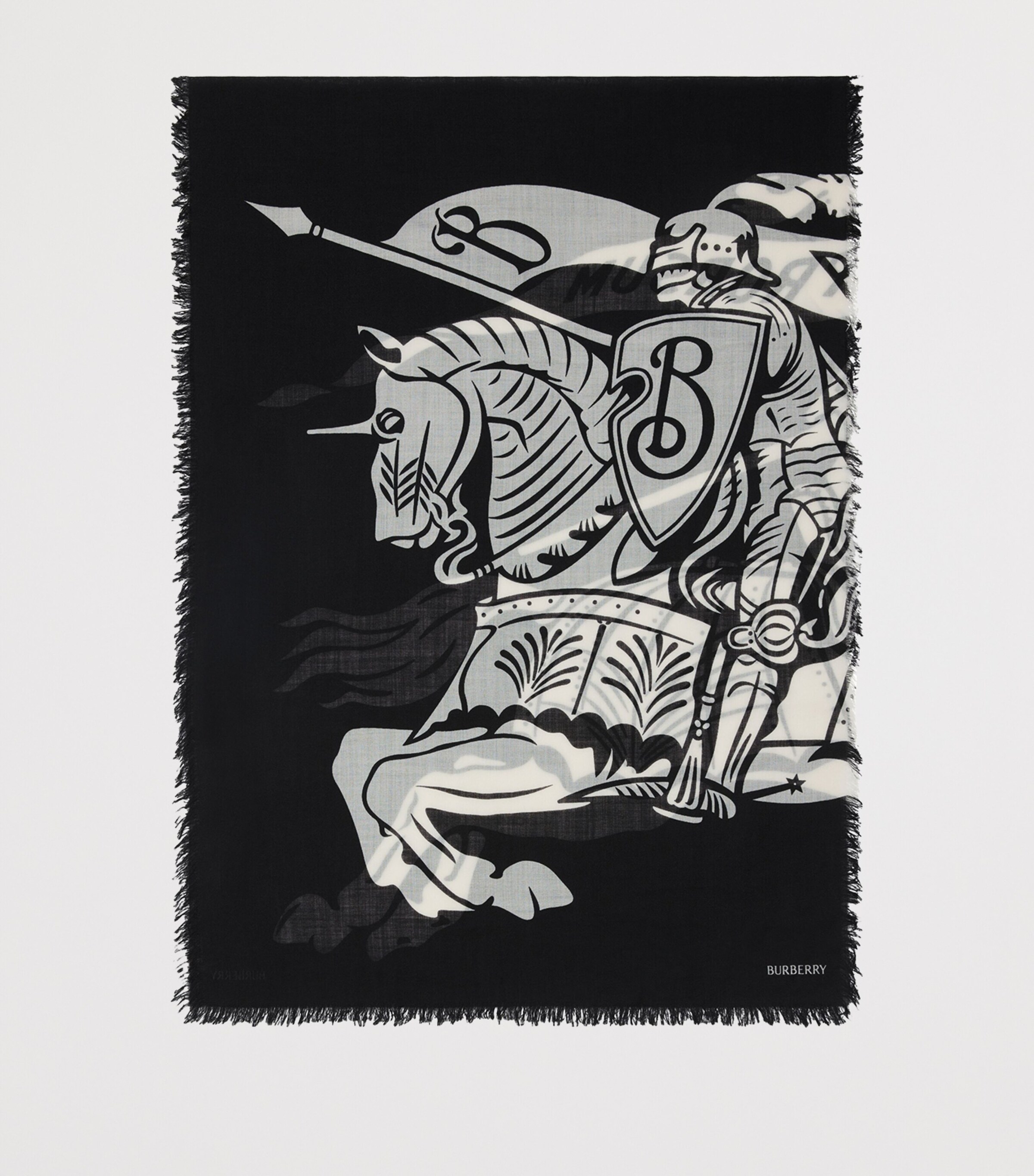 Wool Wide EKD Scarf BLACK/CALICO Image 6