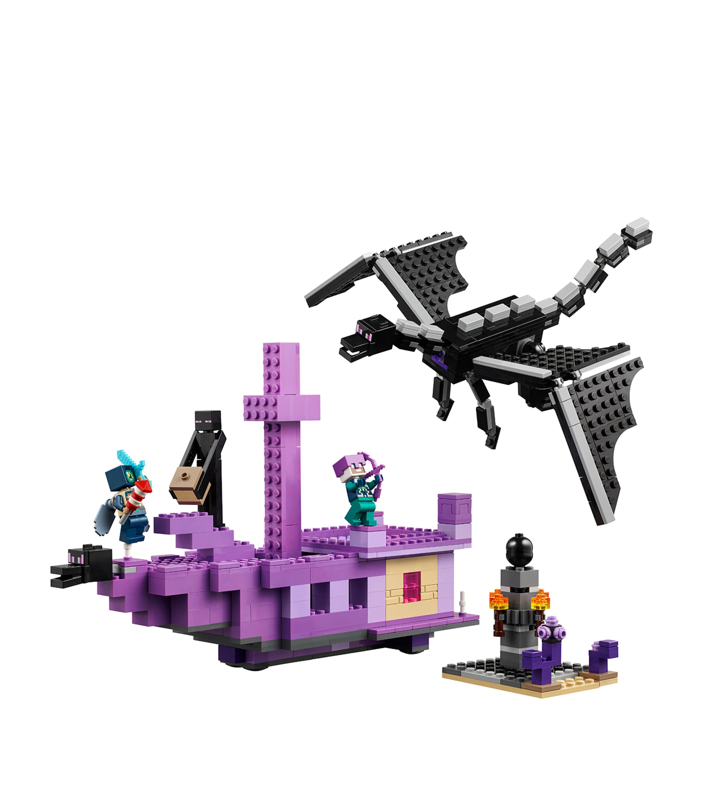 Lego Minecraft The Ender Dragon and End Ship 21264 Image 2