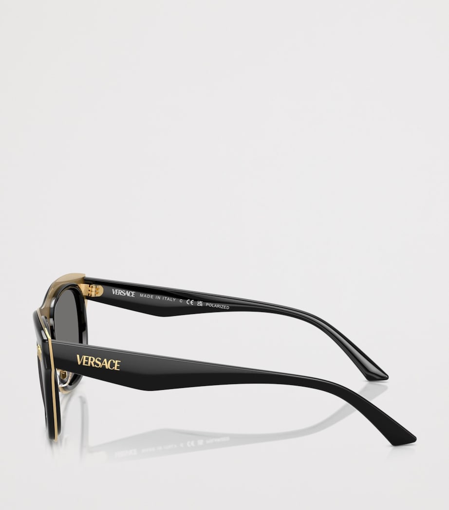 Versace Square Medusa Sunglasses Black Image 3