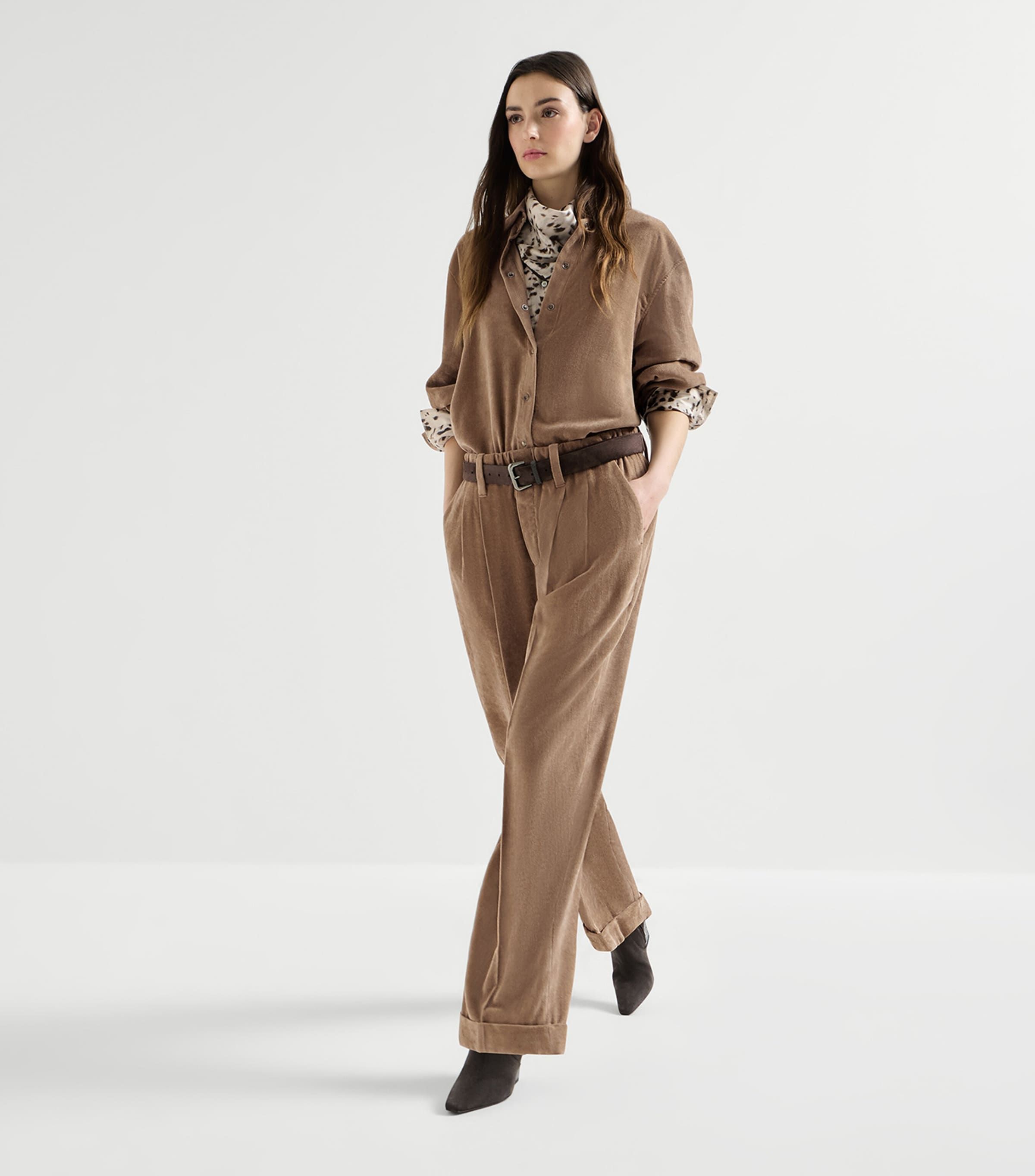 Brunello Cucinelli Womens Elasticated Trousers Image 4