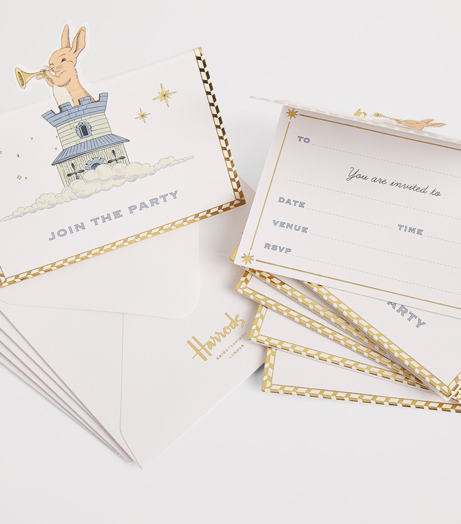 Bunny Party Invitations (Pack of 8) MULTI Image 2