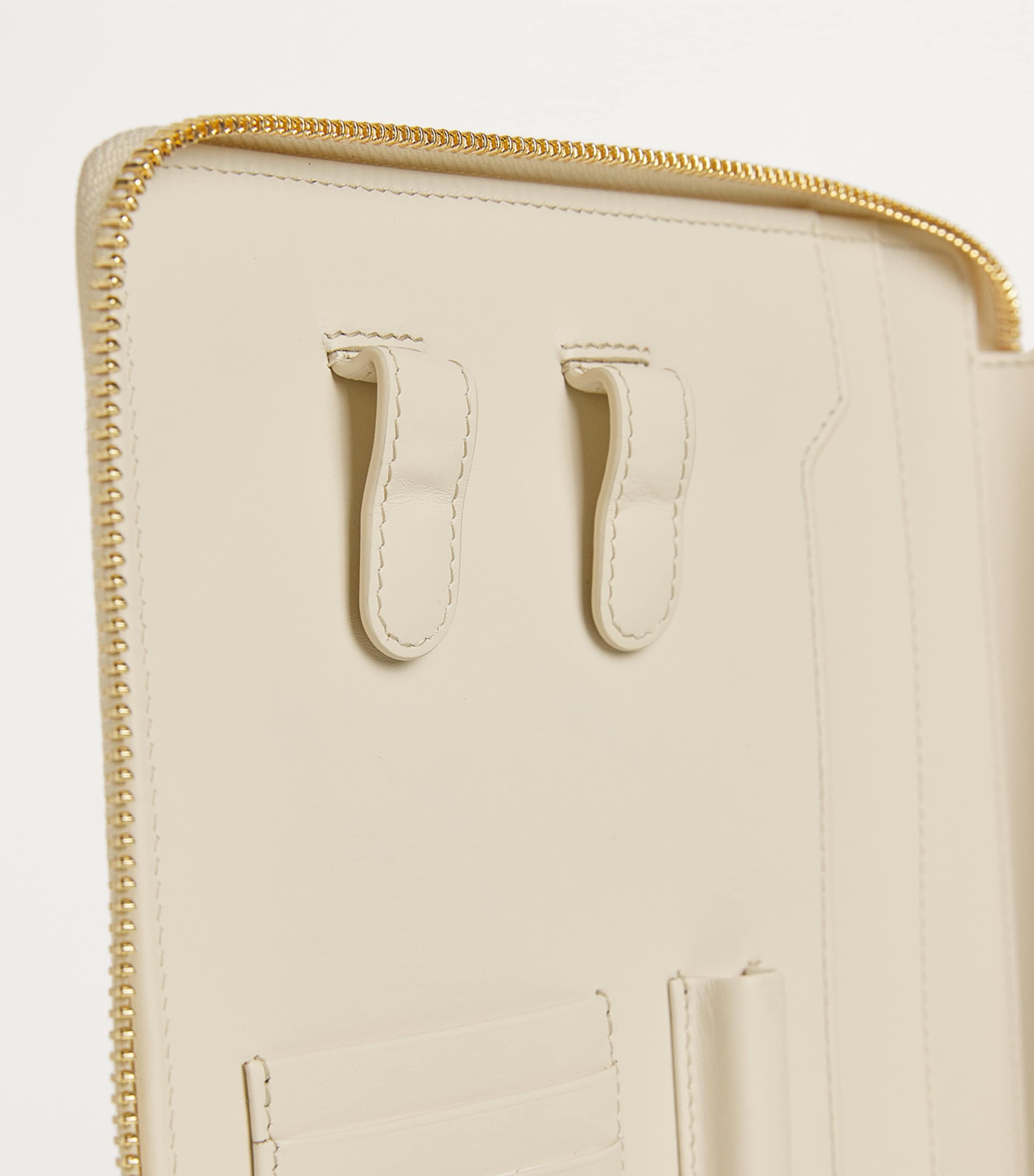 Leather Writing Folder OYSTER Image 4