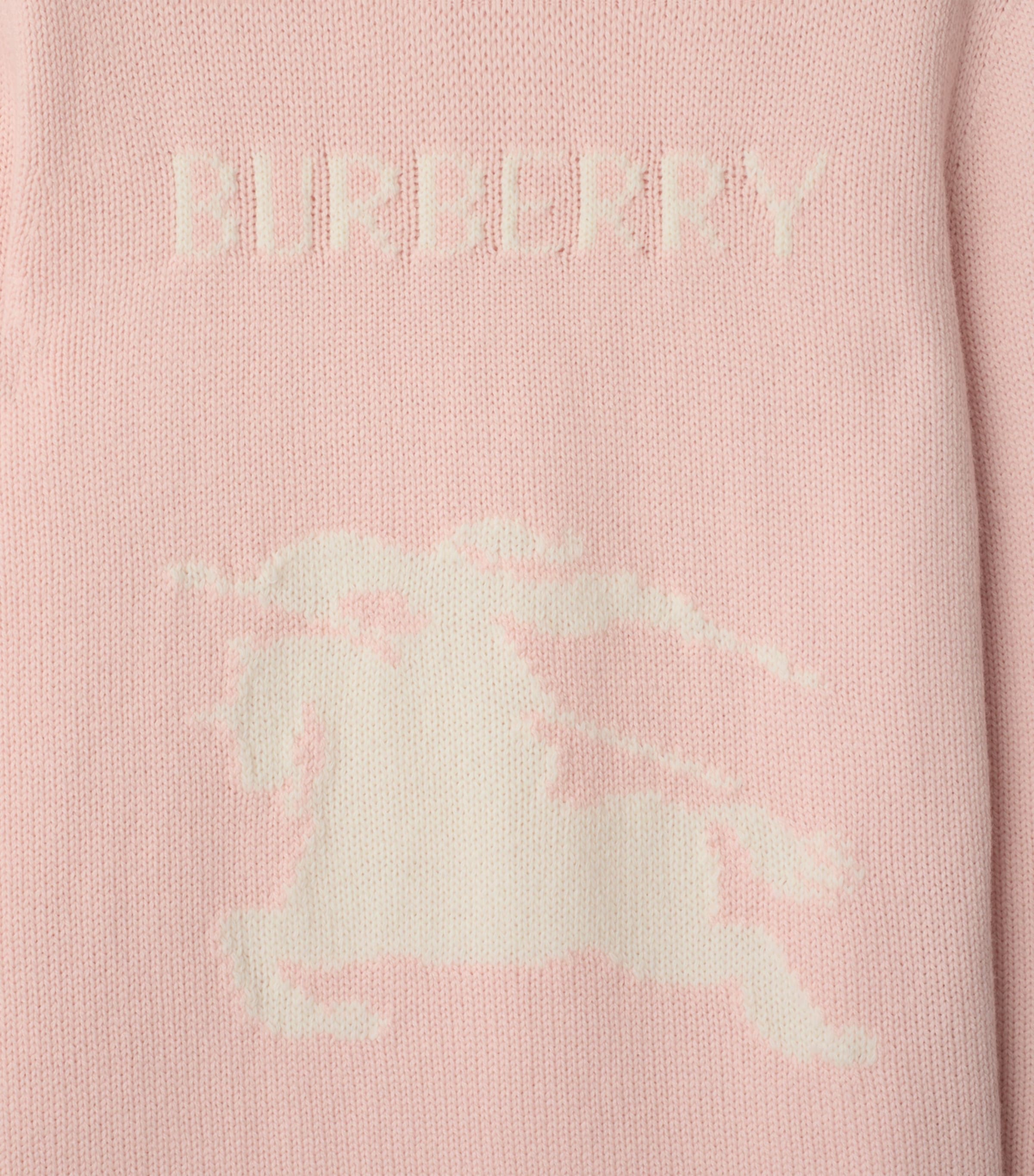Burberry Pink Wool-Cashmere EKD Sweater Harrods IT