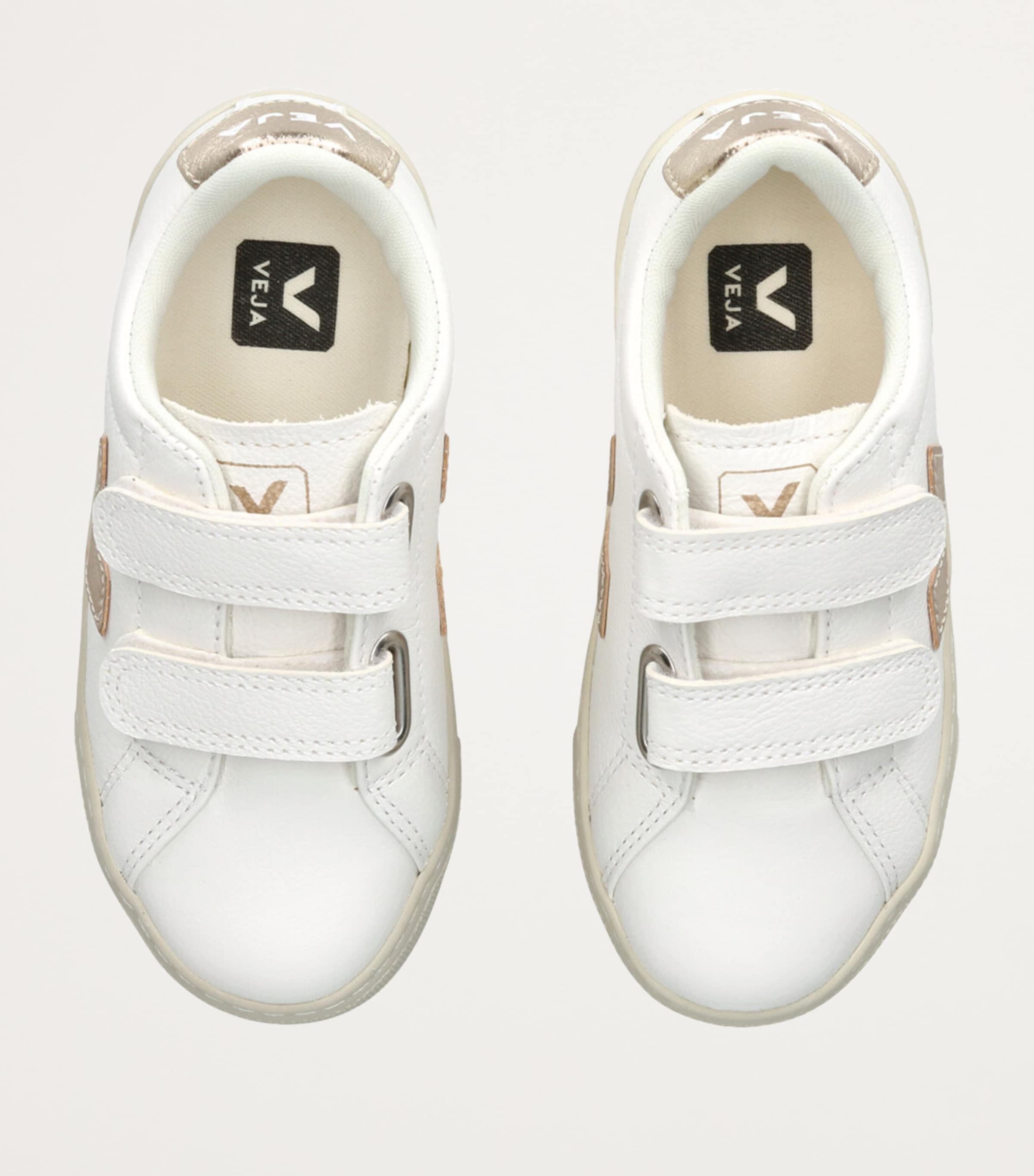 Leather Esplar Velcro Sneakers WHITE/OTH Image 4