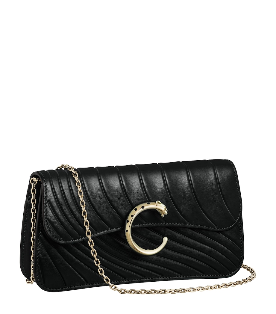Mini Leather Panthère de Cartier Cross-Body Bag BLACK Image 1