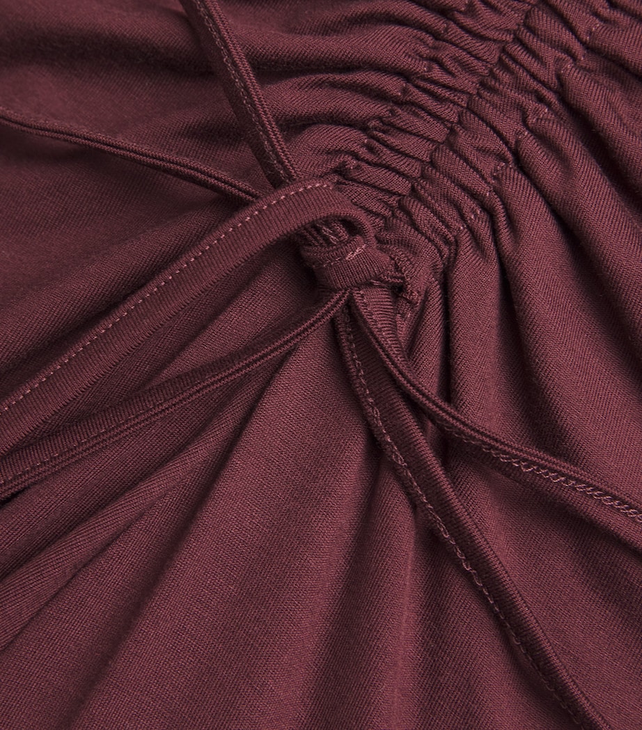 Jersey Ruched Maxi Dress CHERRY Image 5