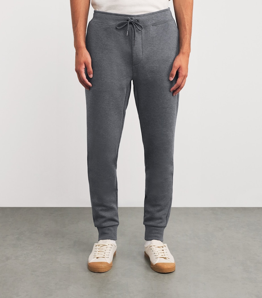Cotton-Blend Polo Pony Sweatpants GREY Image 3