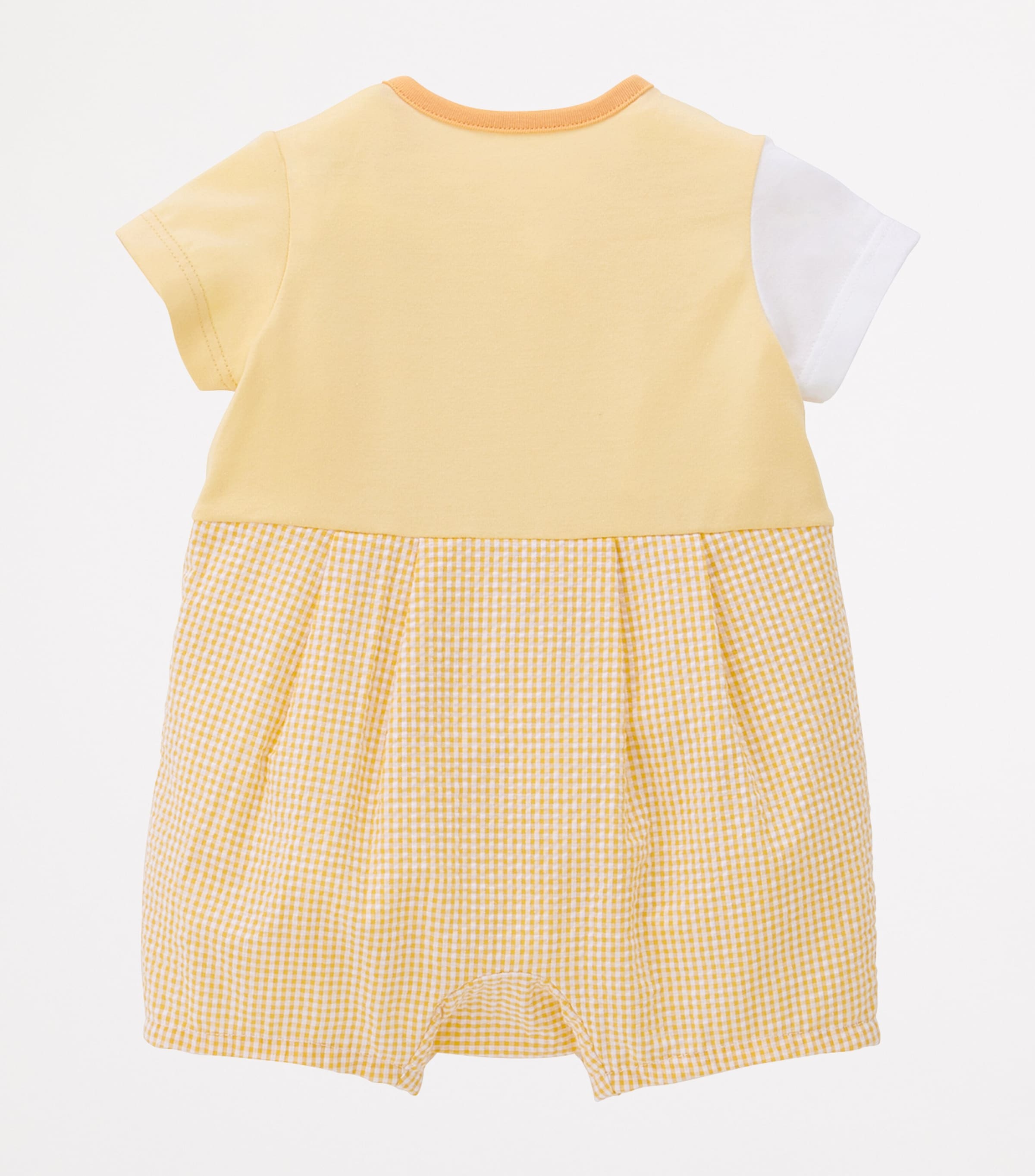 Miki House Cotton Embroidered Bear Playsuit (6-12 Months) Image 3