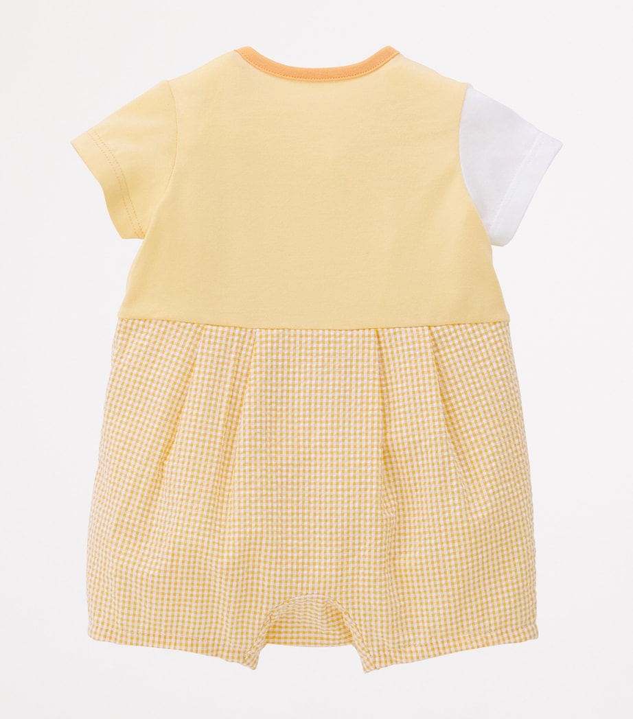 Miki House Cotton Embroidered Bear Playsuit (6-12 Months) Image 3