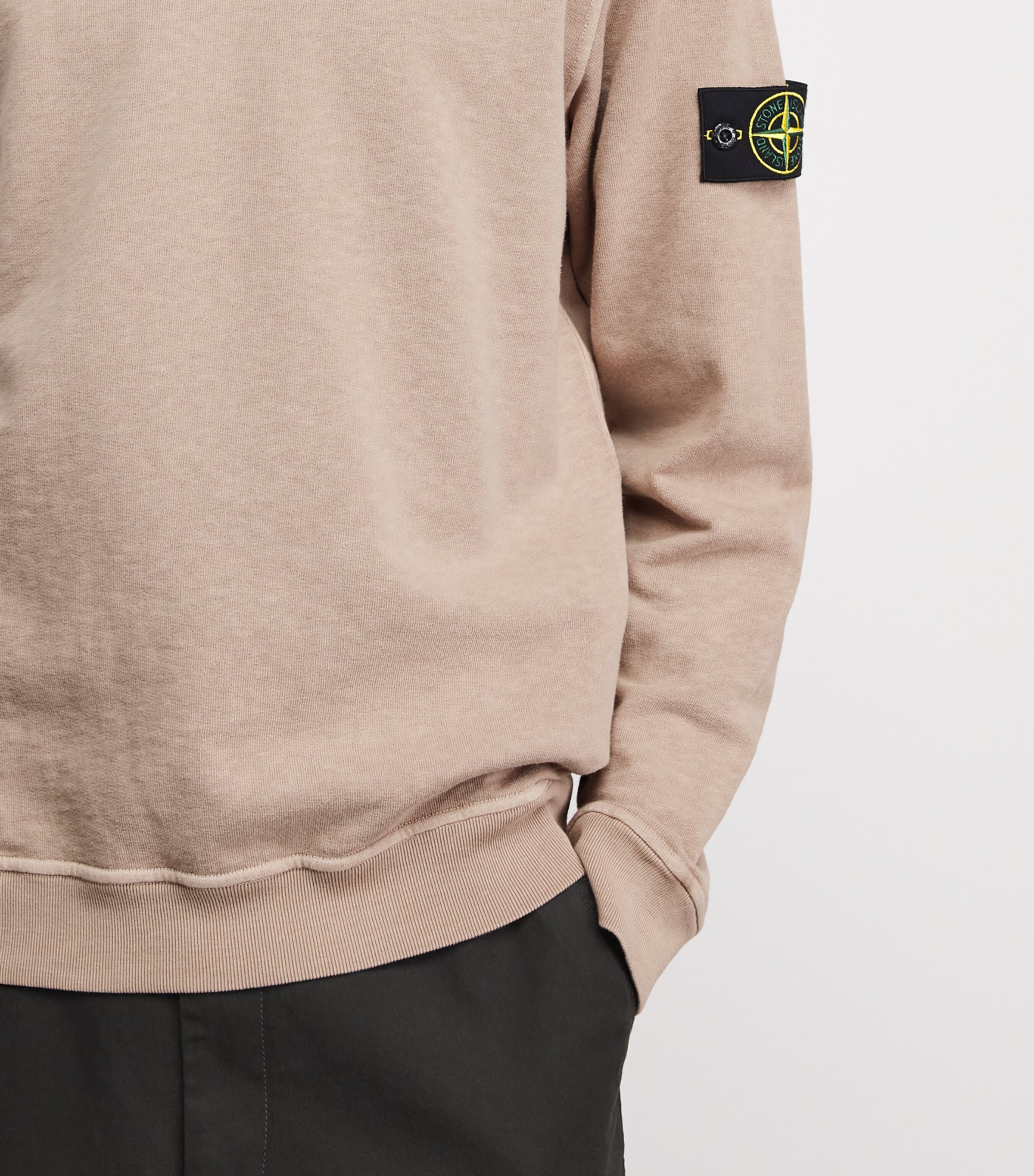 Stone Island Mens Cotton Faded Sweatshirt Image 3