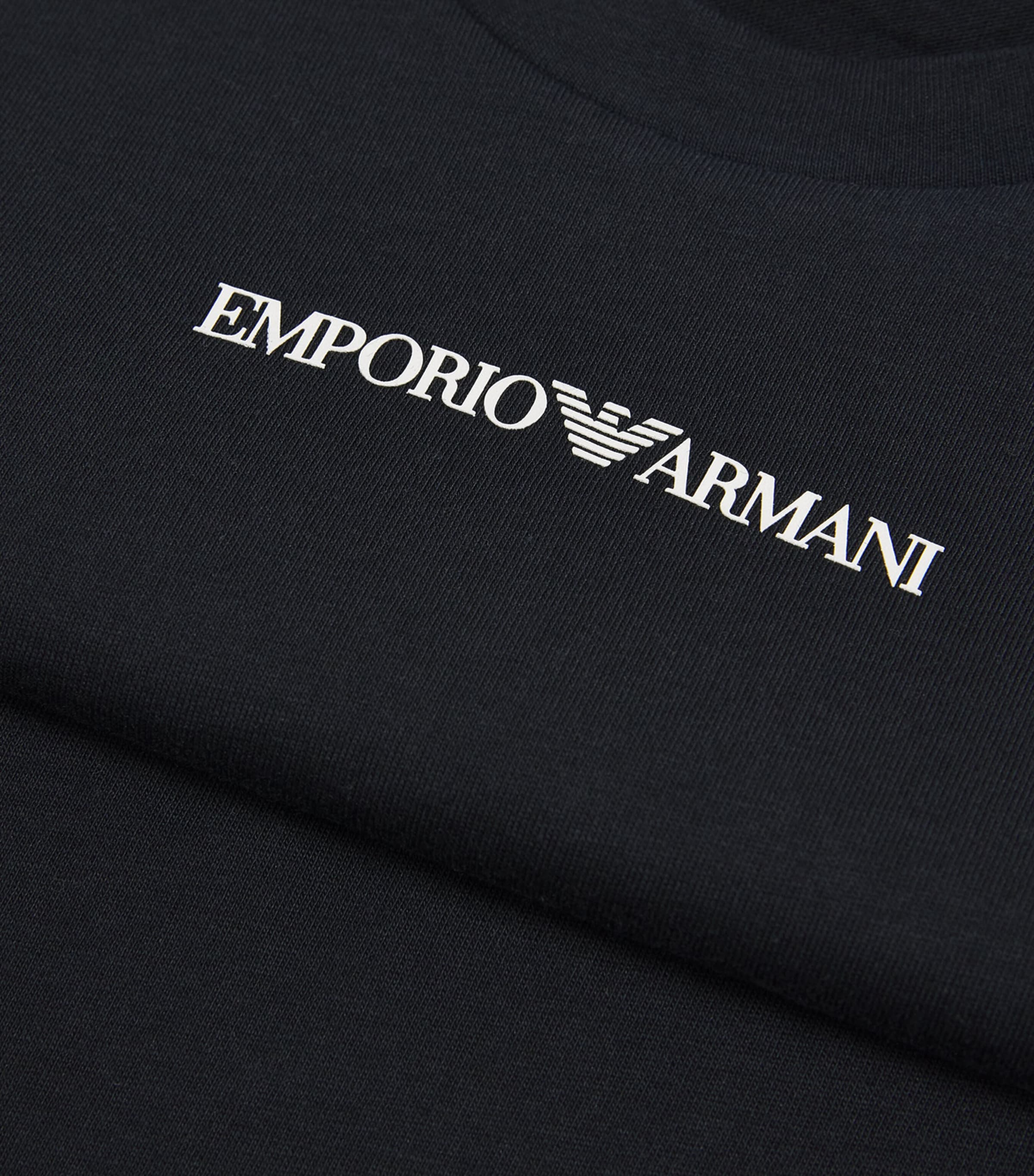 Cotton Monogram T-Shirt (4-16 Years) UB118 NAVY / WITH OF Image 3