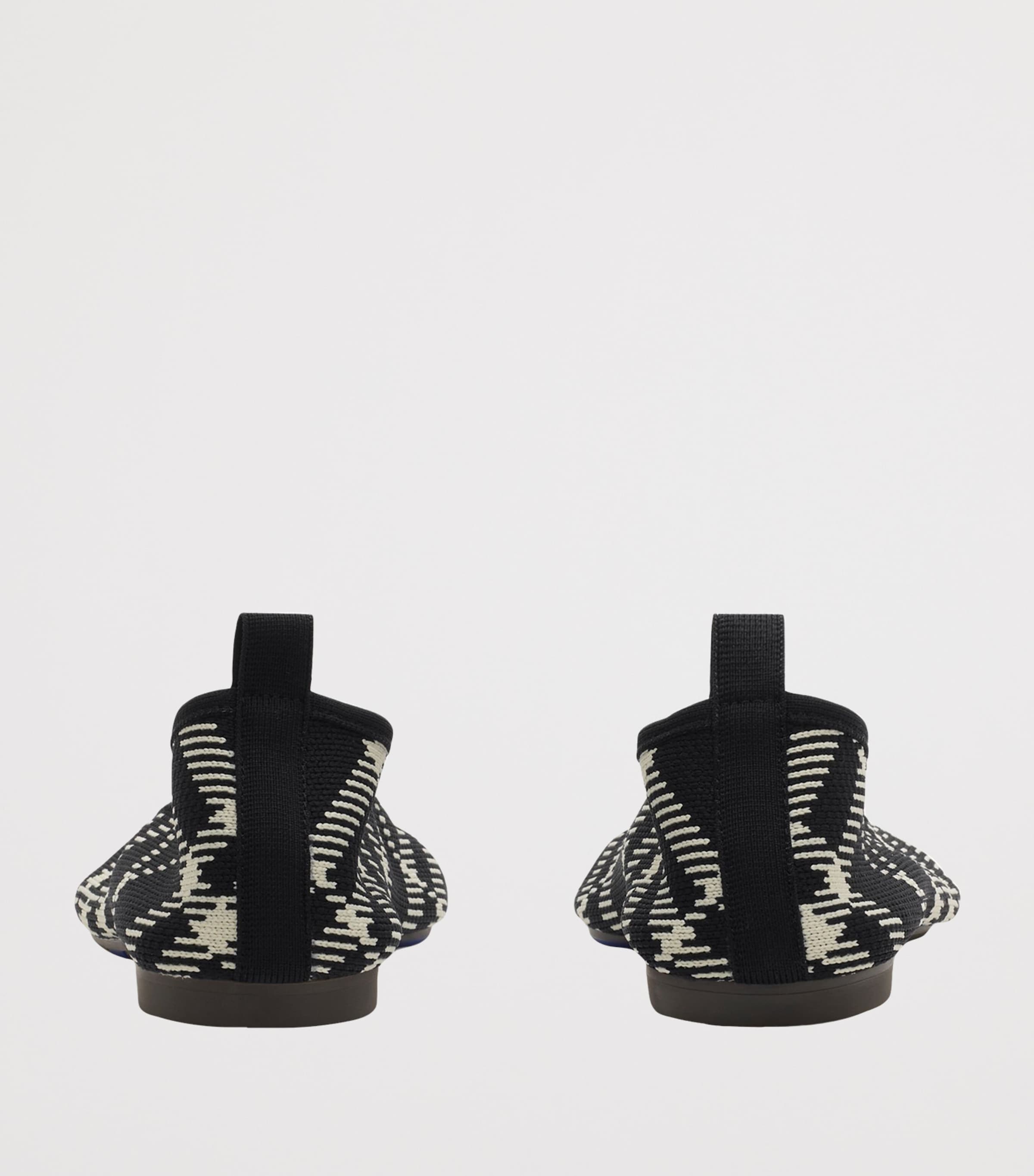 Knit Check Baby Ballet Flats BLACK/CALICO IP CHK Image 5