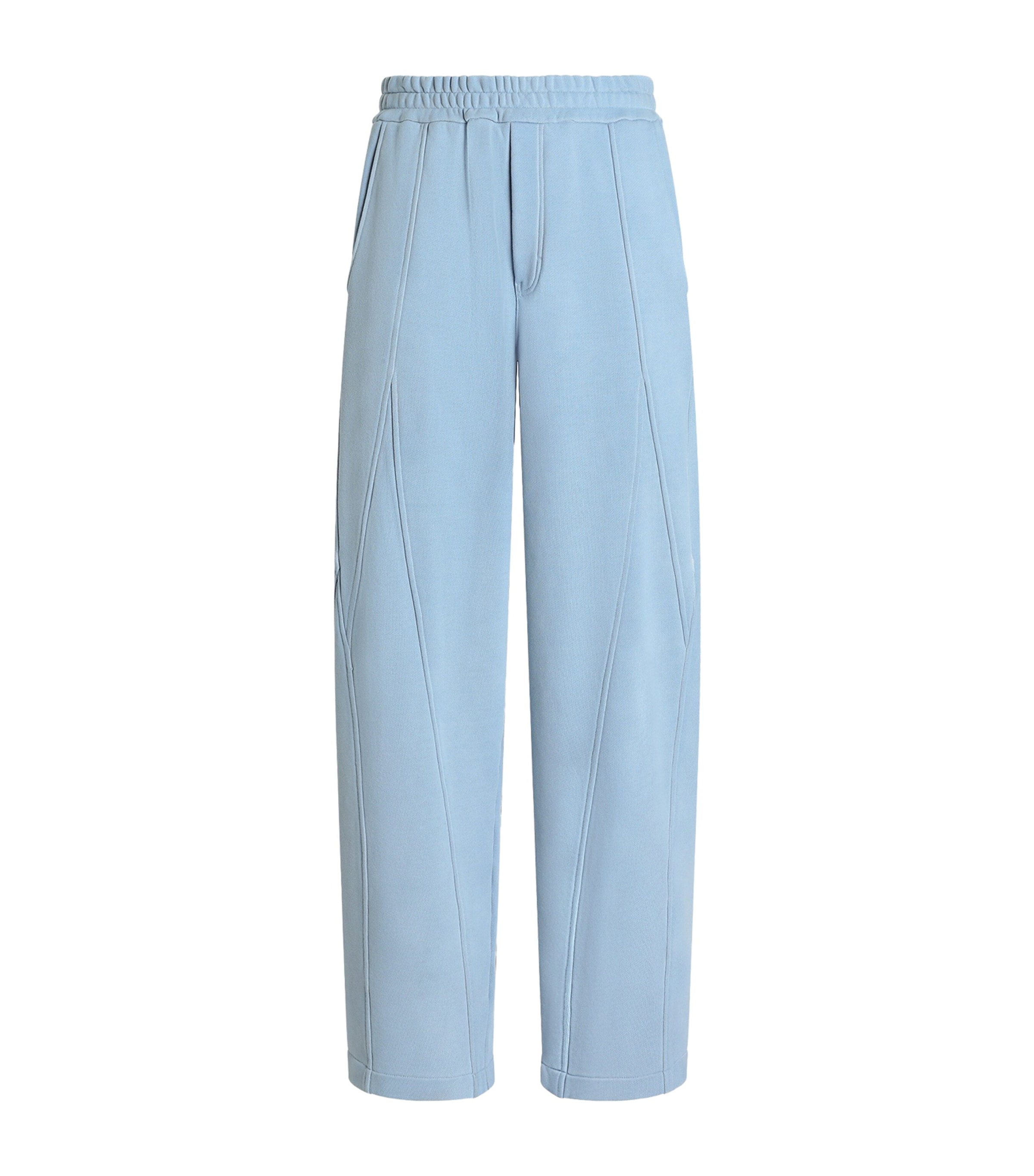 Dolce&Gabbana Mens Cotton Jersey Sweatpants Sky Blue Image 1