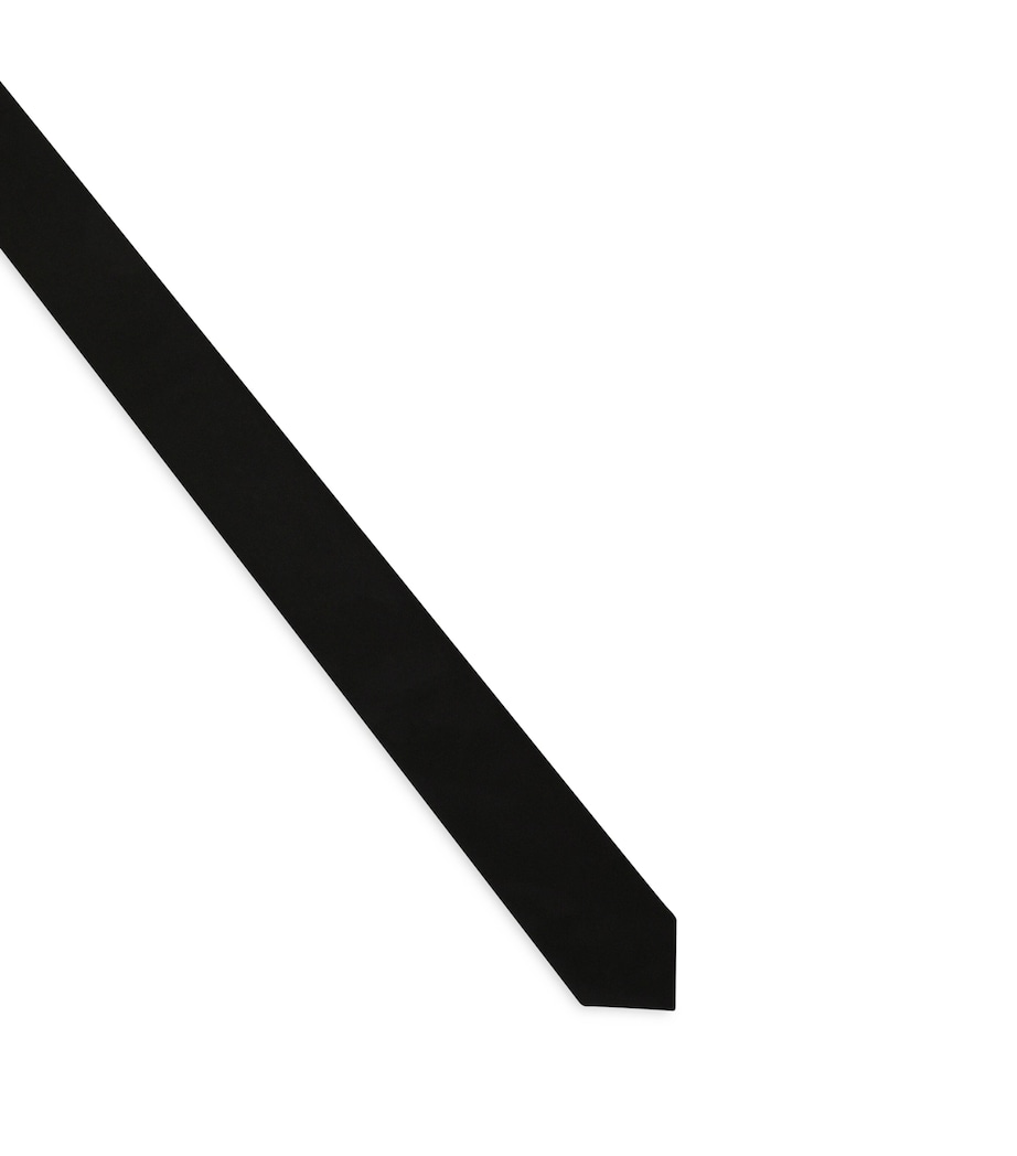 Silk Tie N0000-BLACK Image 2