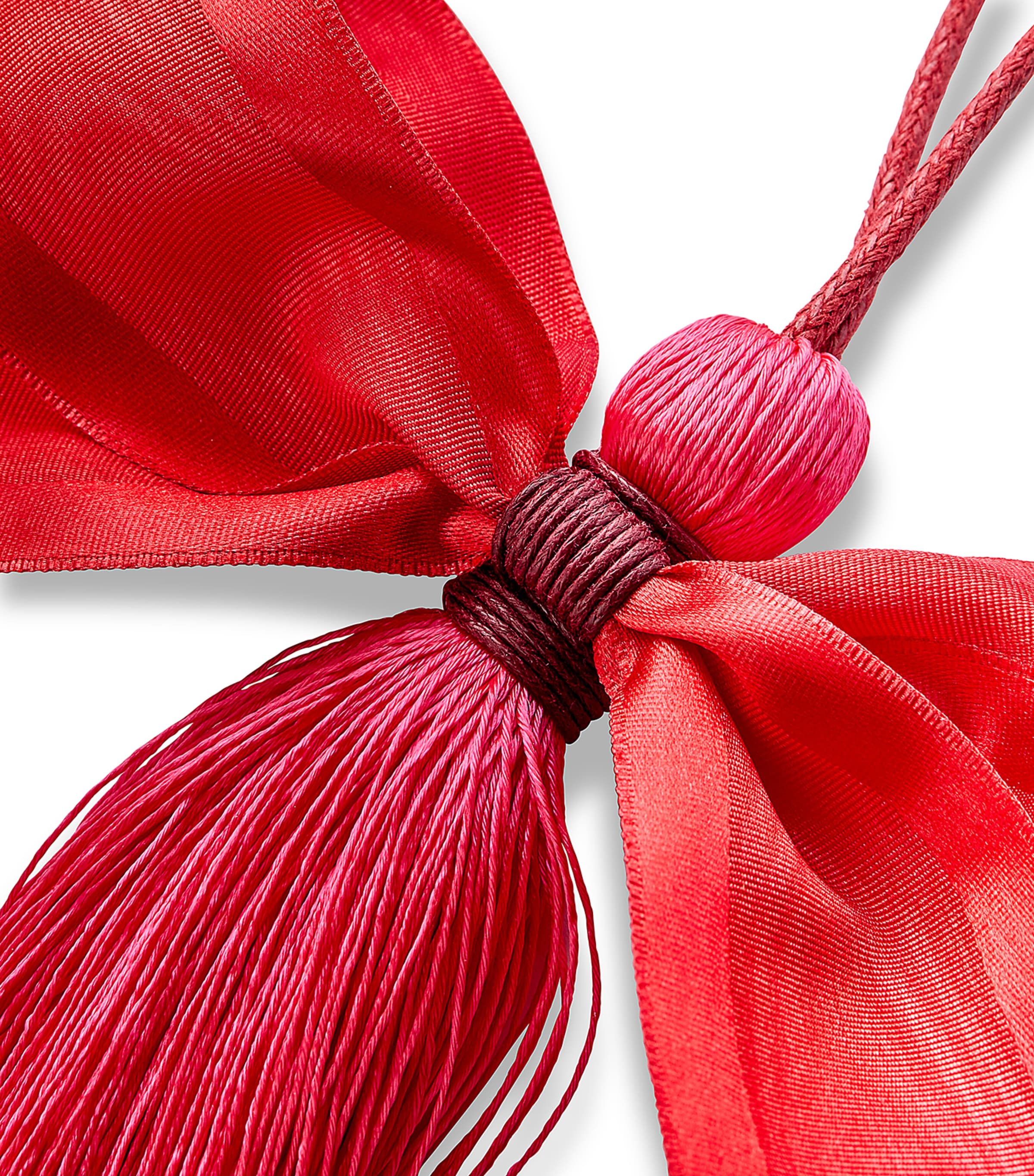 Bow Tassel Decoration RED Image 2