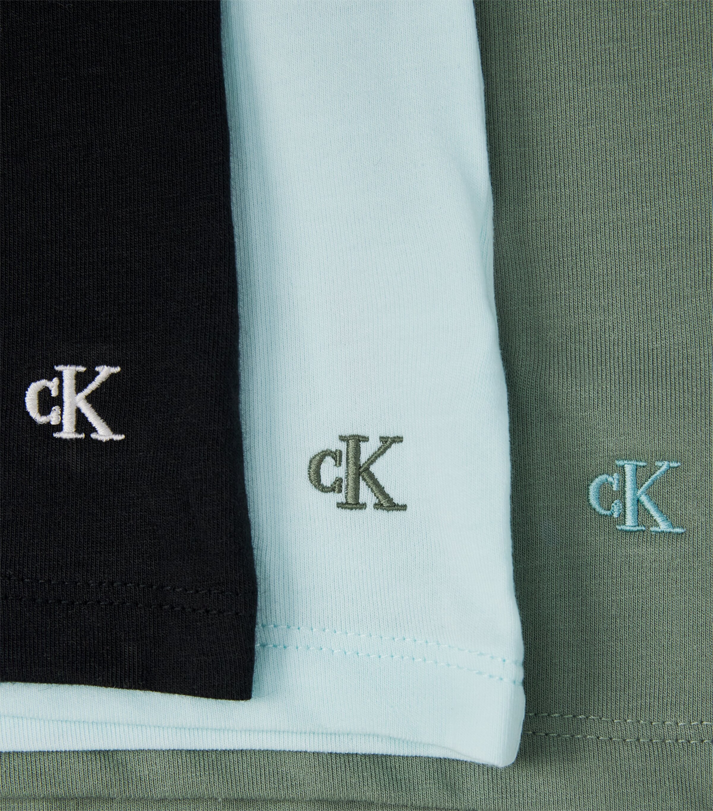 Calvin Klein Mens Stretch-Cotton T-Shirts (Pack of 3) Rxz Wspray,black Image 5