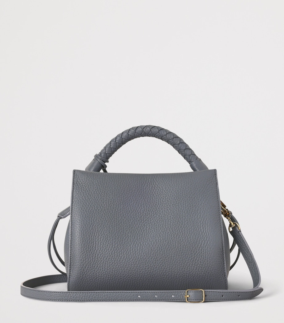 Mulberry Small Leather Iris Shoulder Bag Foggy Grey Image 3