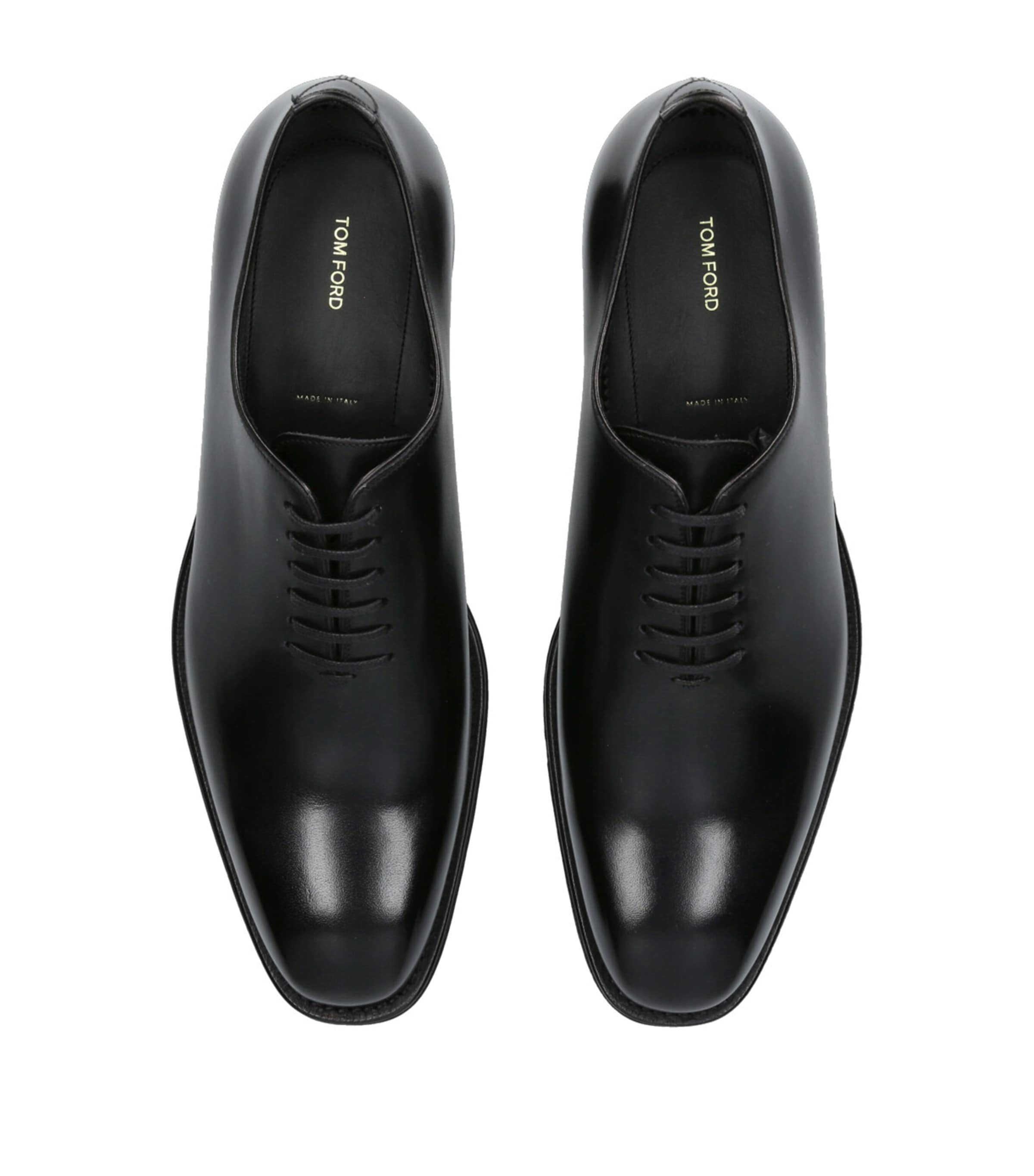 Leather Claydon Oxford Shoes BLACK Image 4
