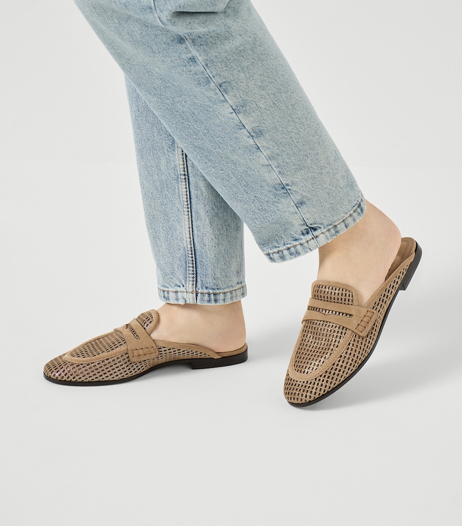 Leather Perforated Slippers C2767 Image 2