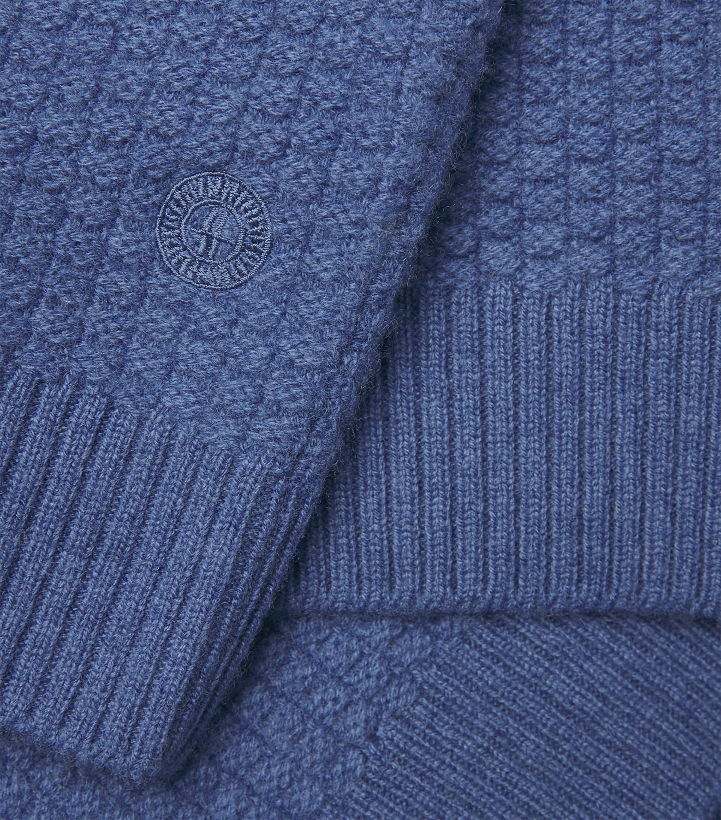 Cashmere Textured Sweater SOFT DENIM Image 5