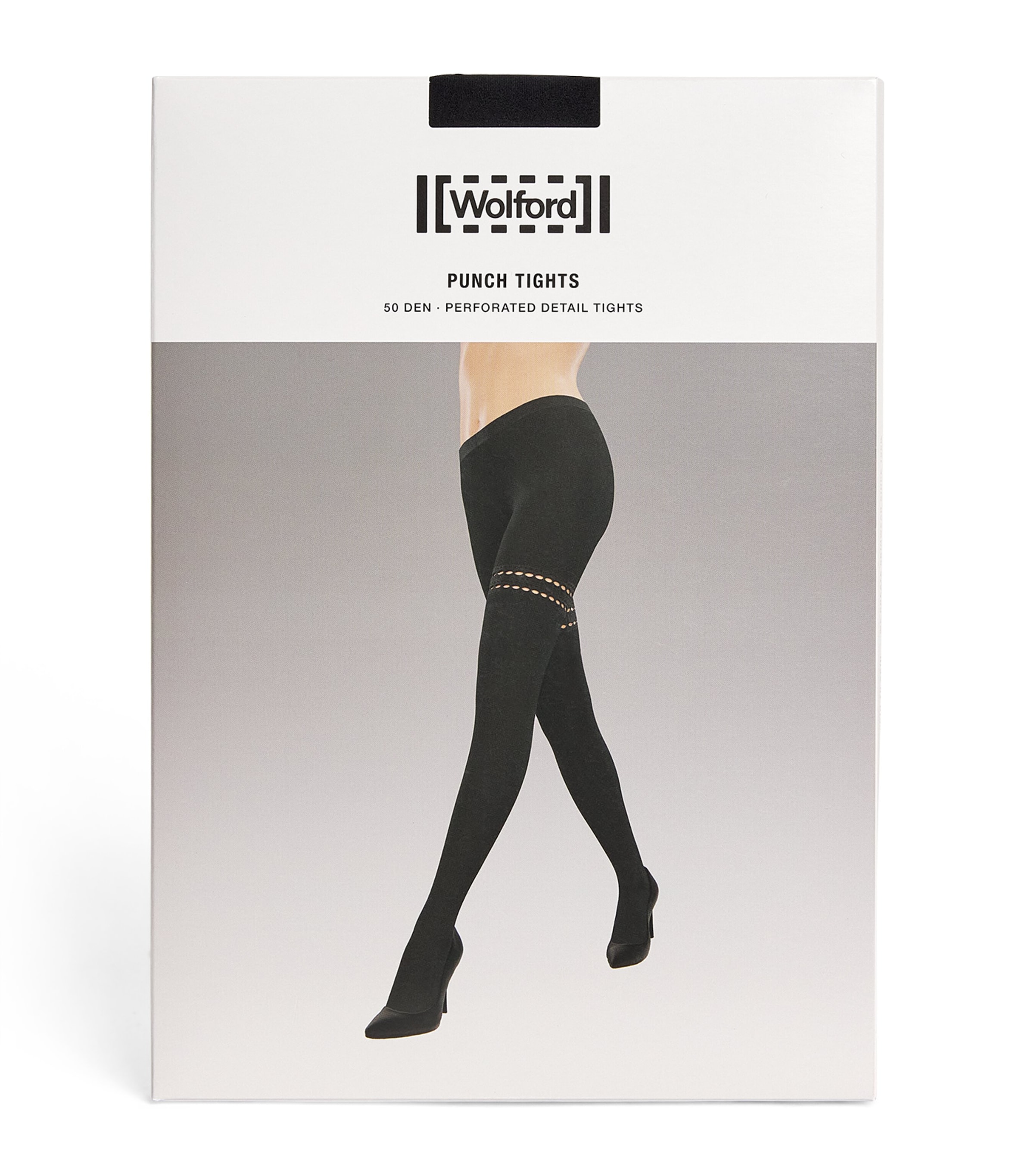 Wolford Punch-detail Tights In Black