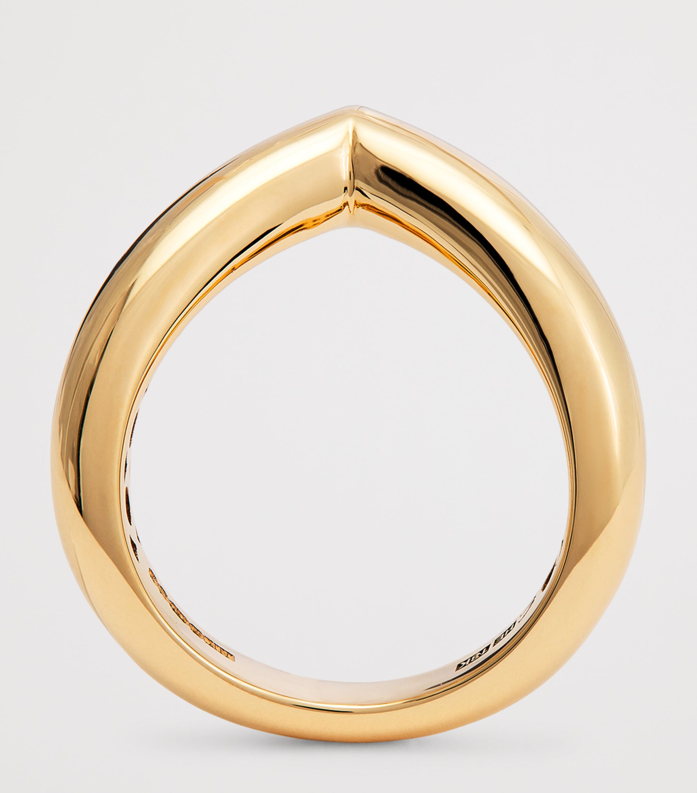 Yellow Gold Drop Link Ring YELLOW GOLD Image 3