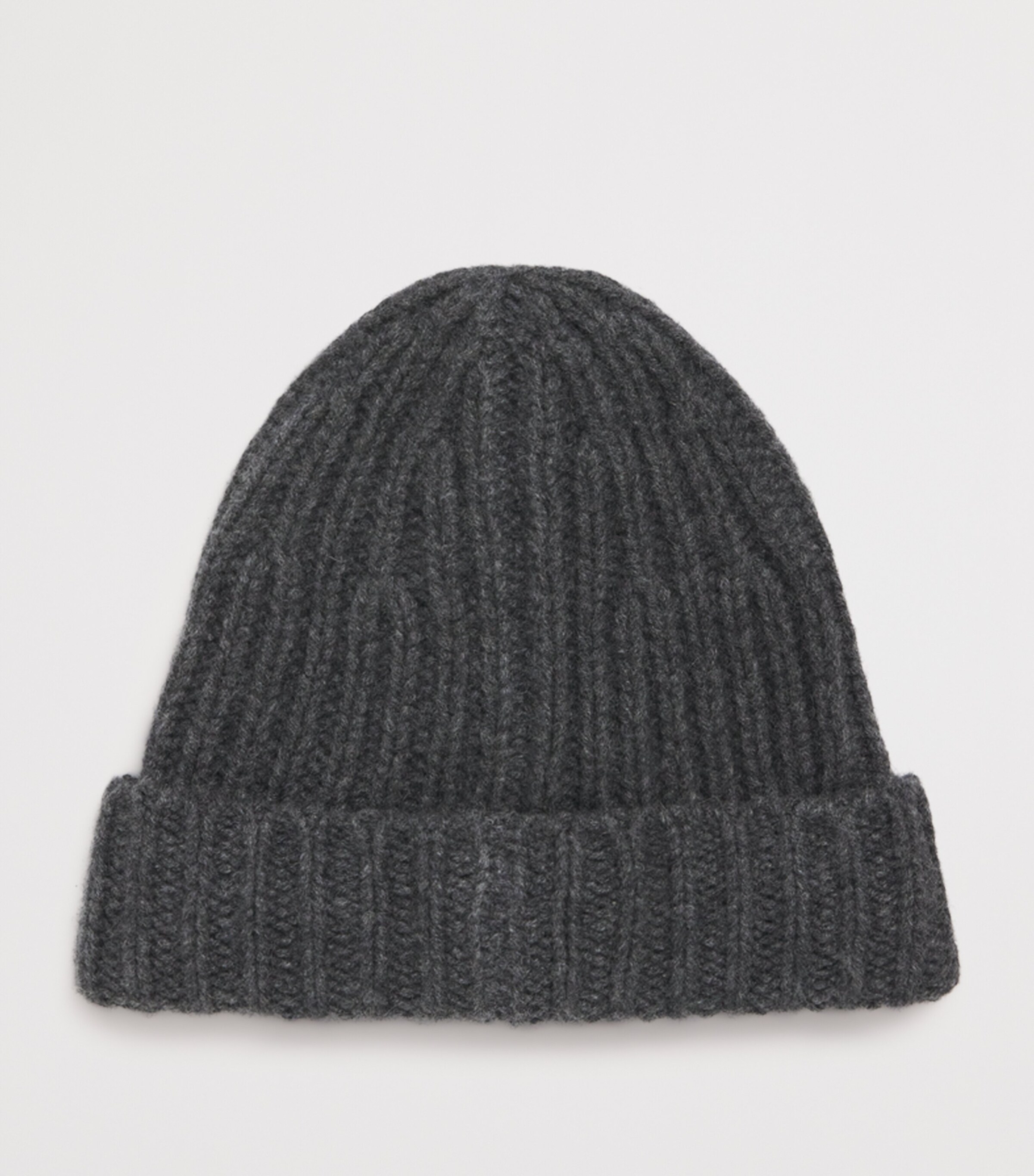 Yves Salomon Cashmere Ribbed Beanie Thunderstorm Image 2