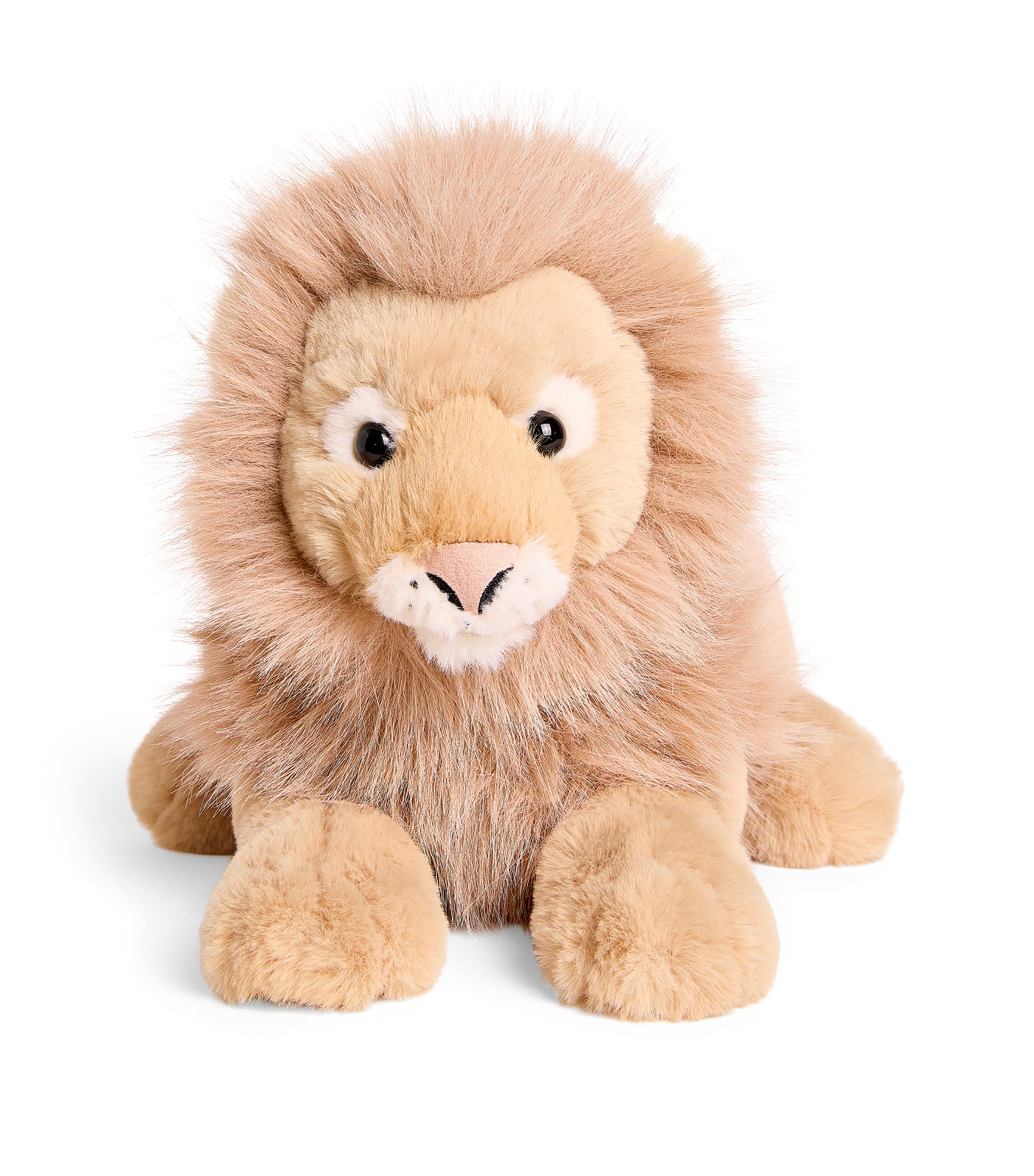 Harrods Sitting Lion Soft Toy In Brown