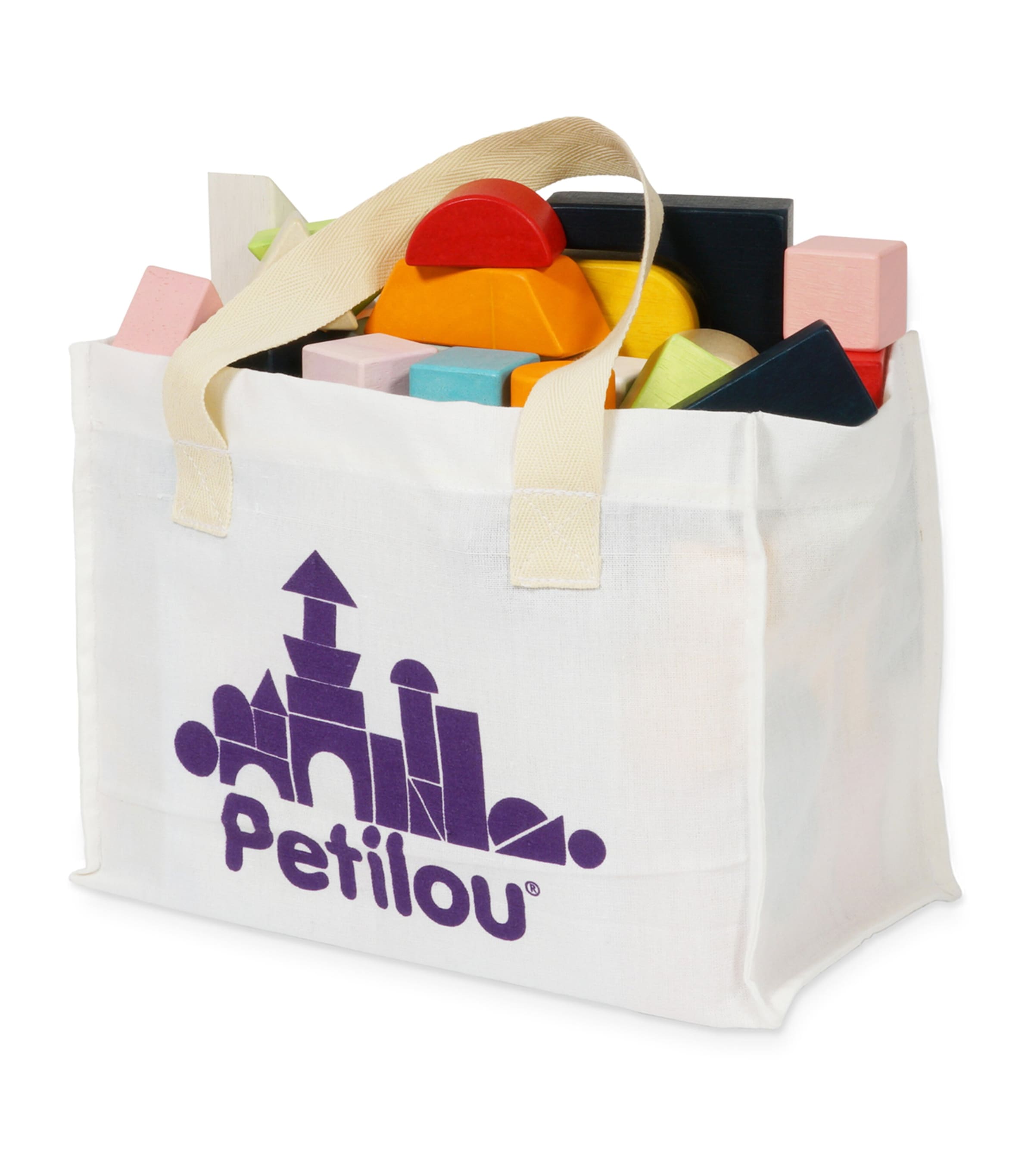 Le Toy Van Set Of 60 Building Blocks With Bag | Gifts | Gifts for Babies | Toys | Baby & Toddler Toys | Designers | Le Toy Van