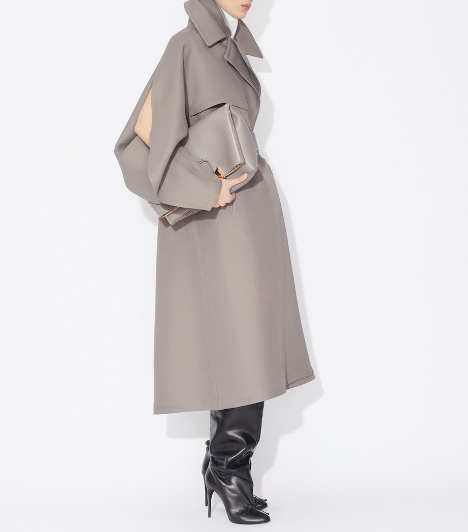 Wool-Blend Trench Coat TAUPE Image 4