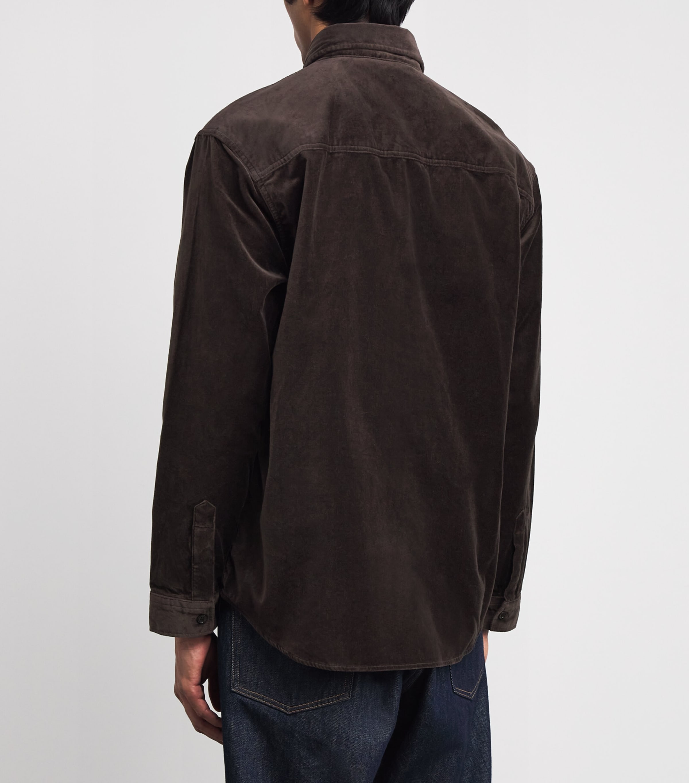 Cotton Relaxed Casper Overshirt DUSKY PORT Image 4