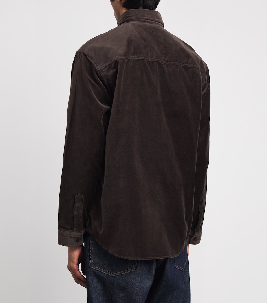 Cotton Relaxed Casper Overshirt DUSKY PORT Image 4