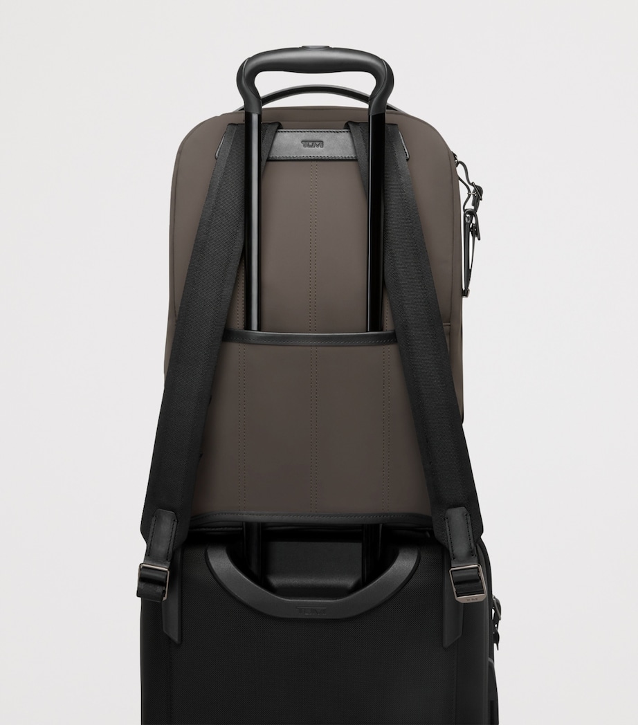 Tumi Leather Trim Bradner Backpack (42cm) Taupe Black Image 5