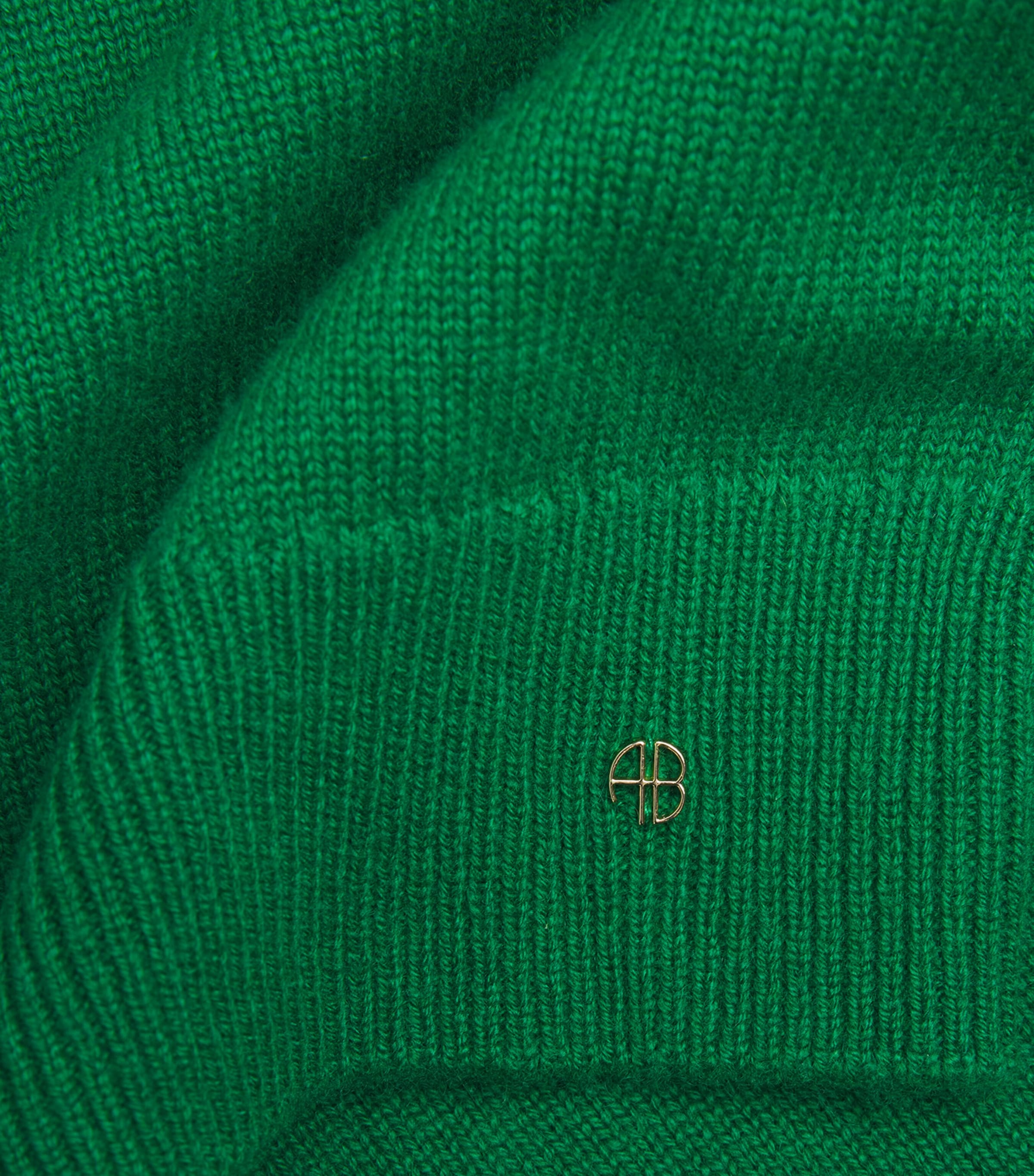 ANINE BING Womens Cashmere Lee Sweater Green Image 6